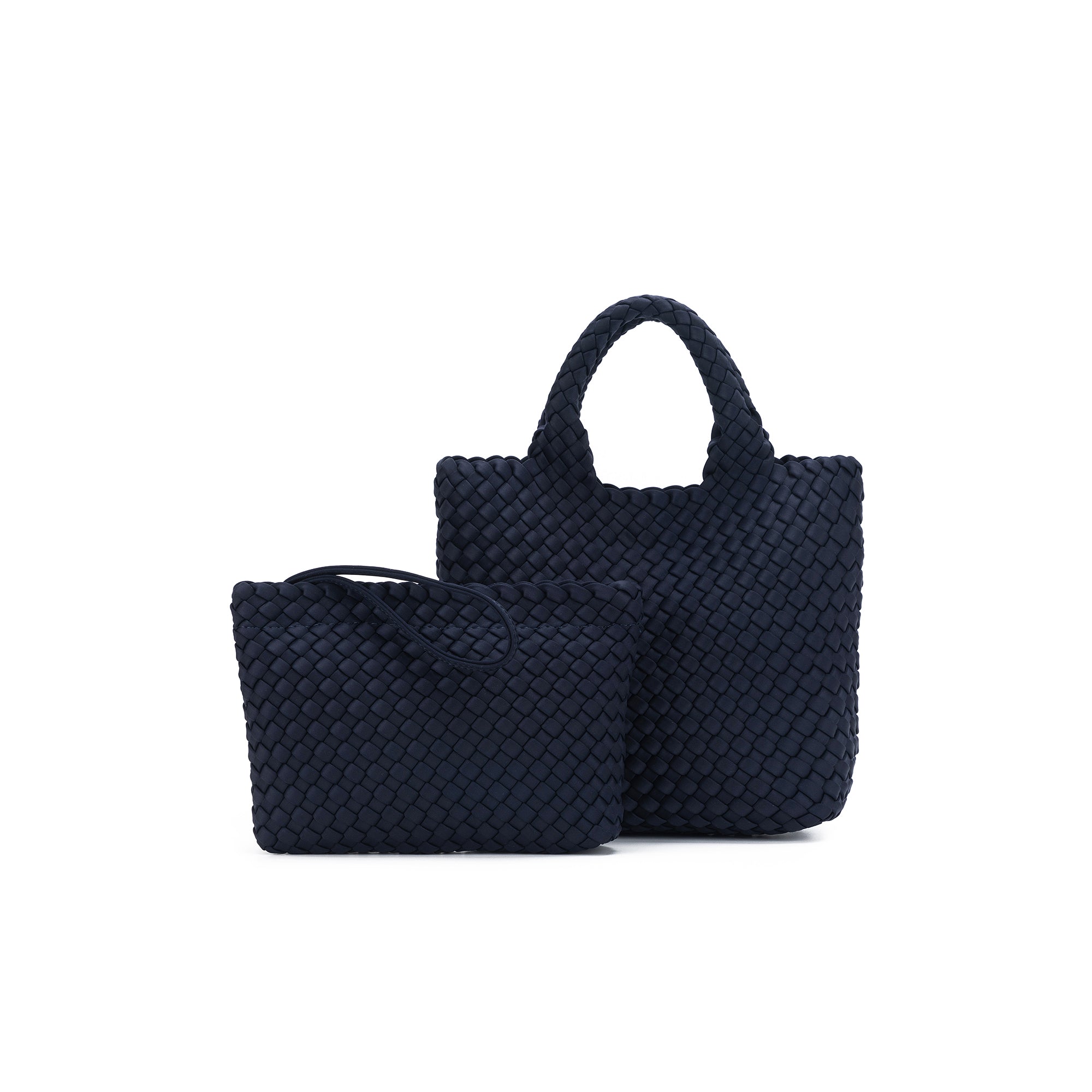 Riviera Navy 2 Piece Mini Tote Handbag
