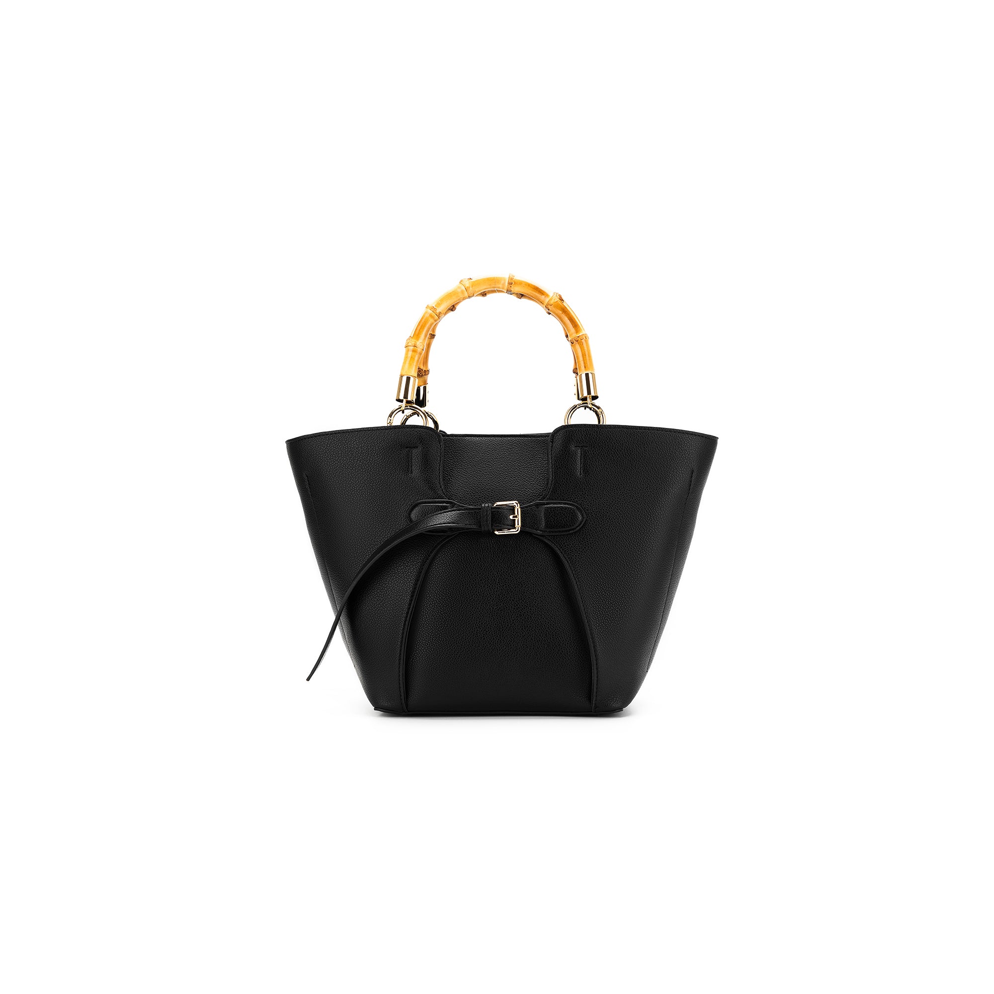 Clementine Black 2 Piece Handbag Tote