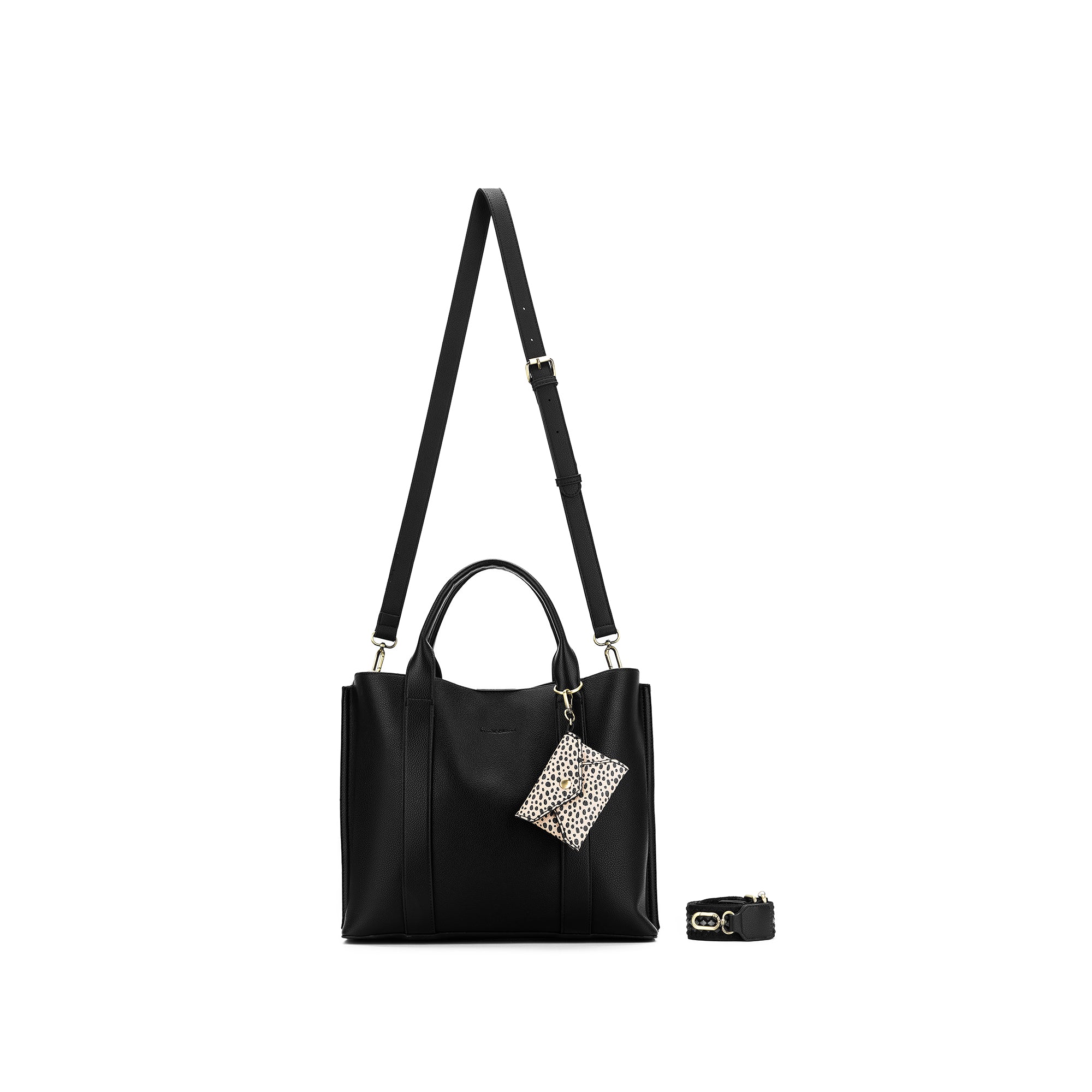 Margaux Black 2 Piece Laptop Top Handle Bag