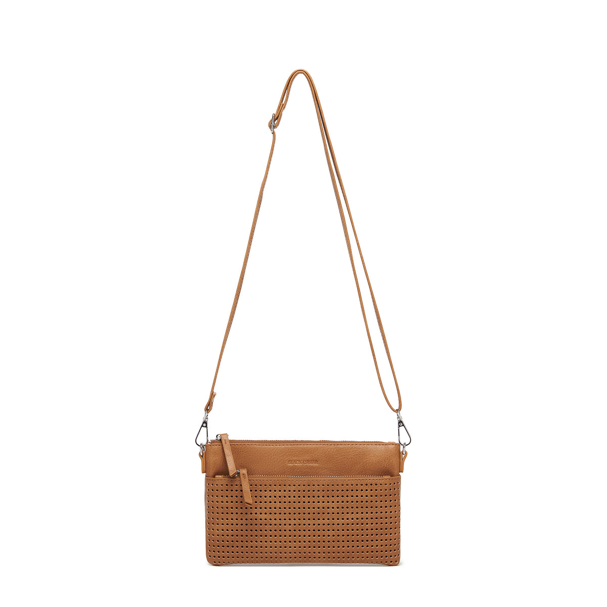 Milla Tan Vegan Leather Crossbody & Clutch Bag