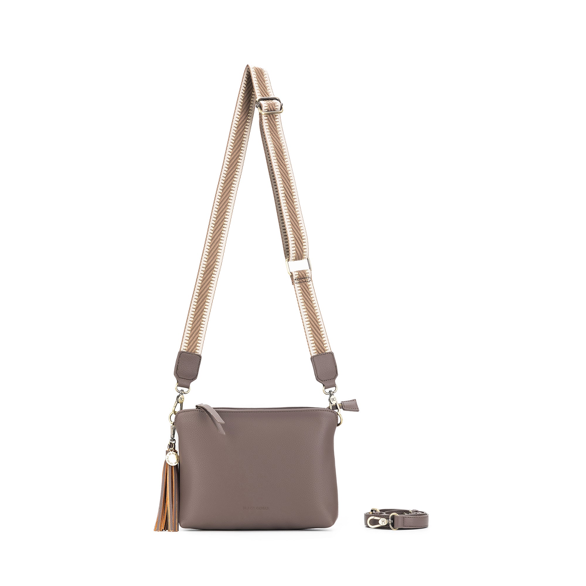 Maggie Deep Stone  3 Compartment Crossbody Bag