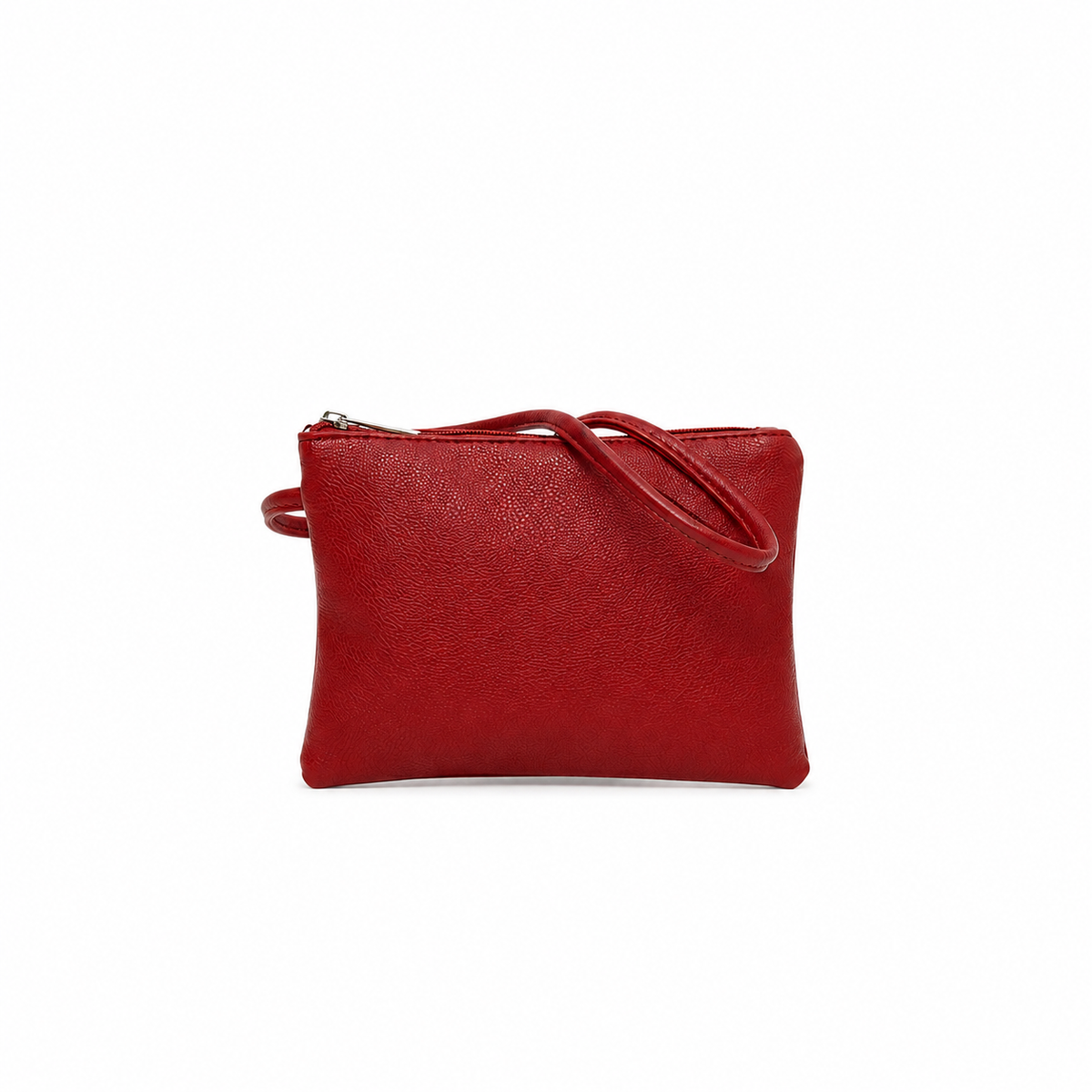 Isabel Red 3 Piece Perforated Handbag