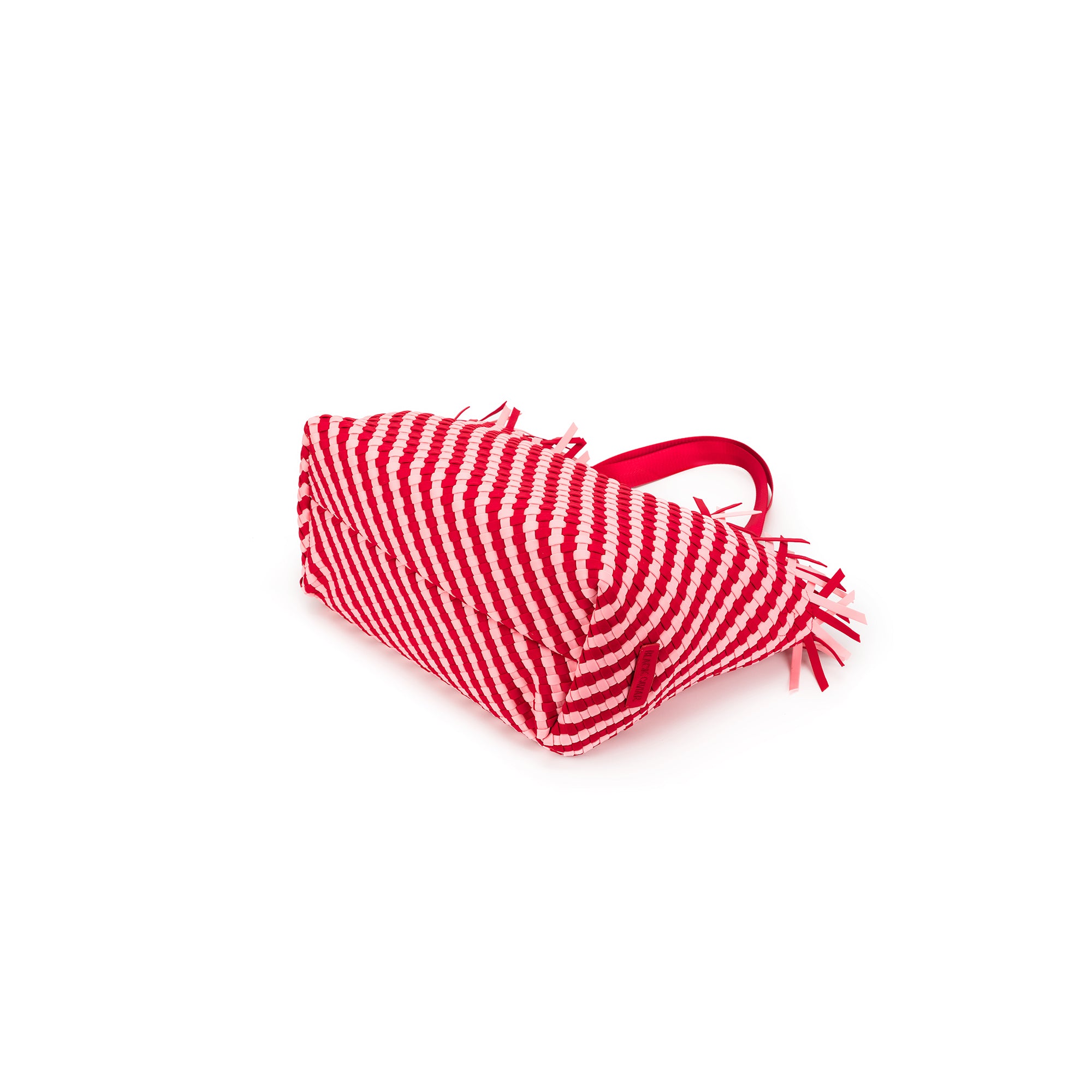 Bahama Pink/Red Large 2 Piece Woven Tote