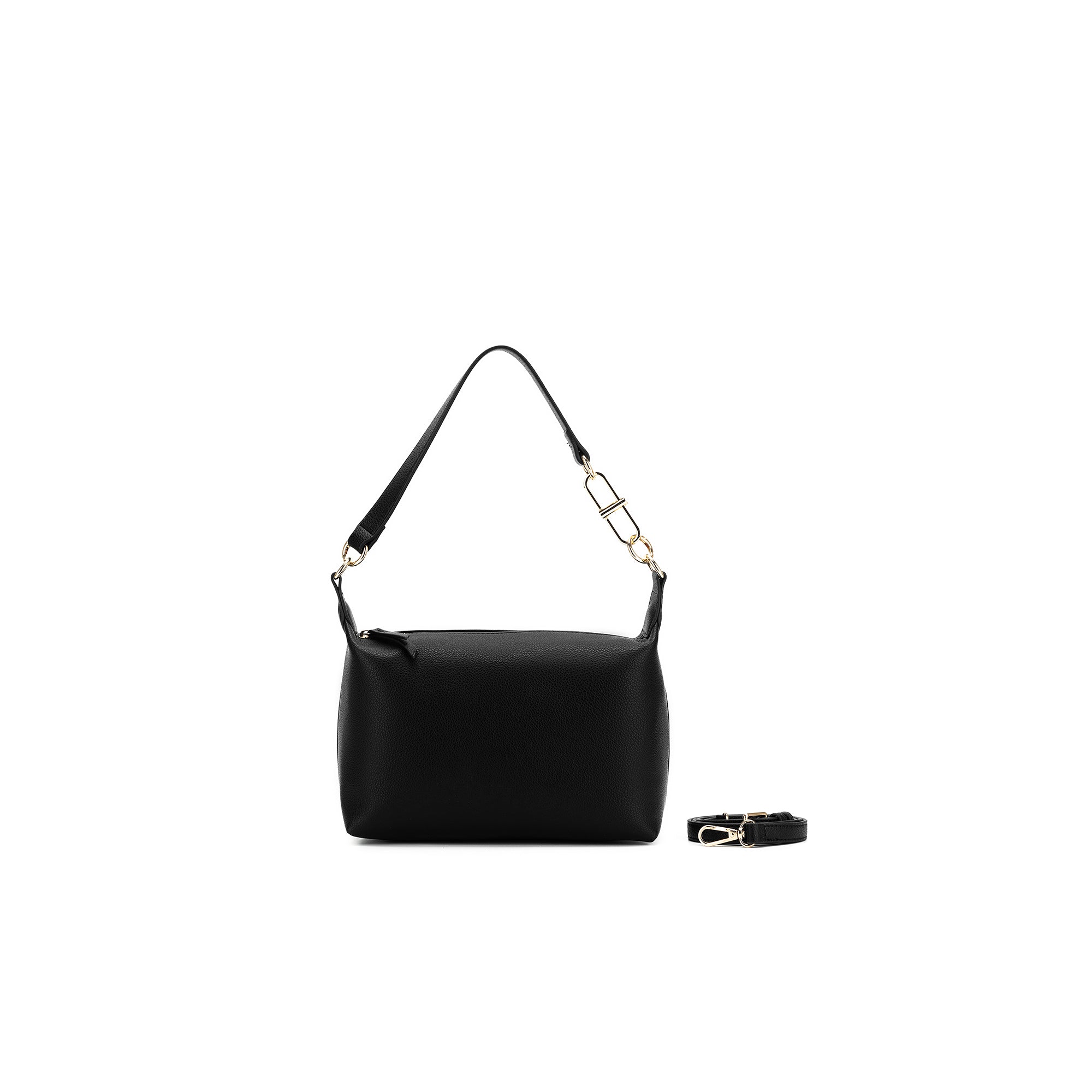 Elodie Black Top Handle Crossbody Bag