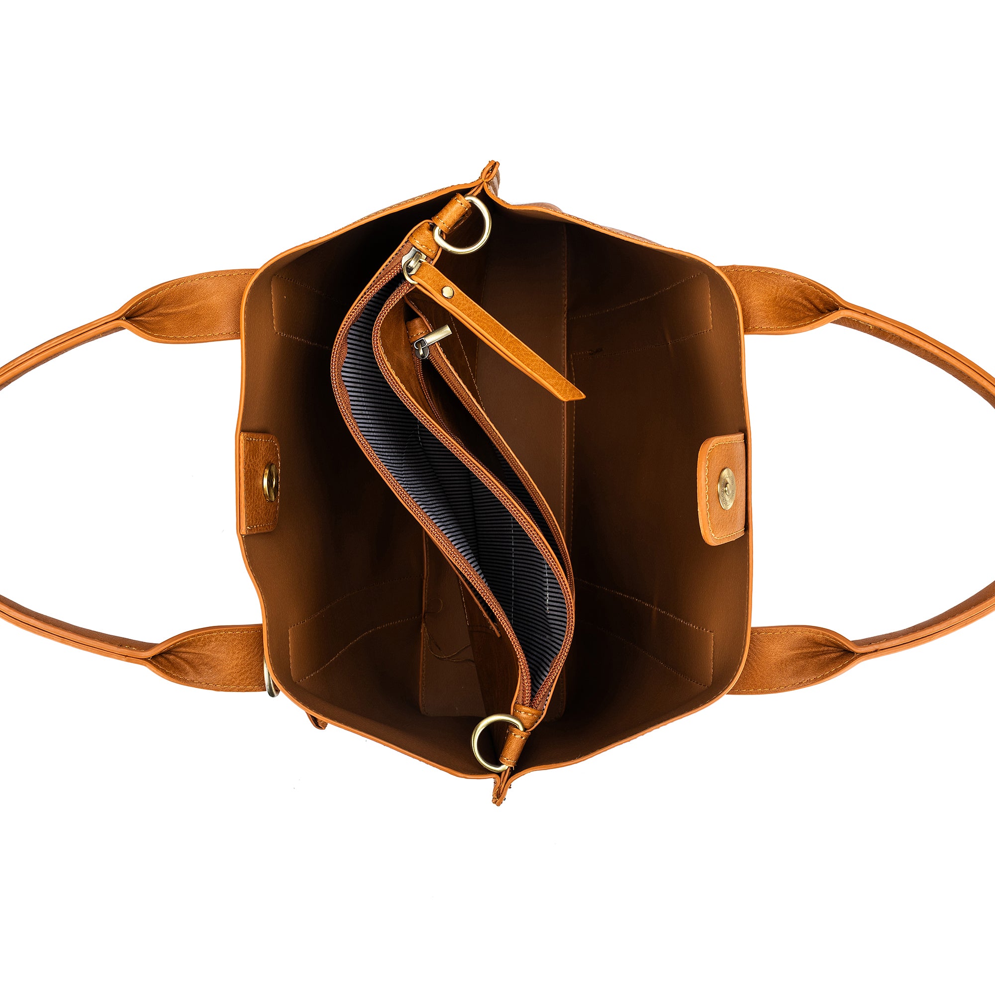 Margaux Tan 2 Piece Laptop Top Handle Bag