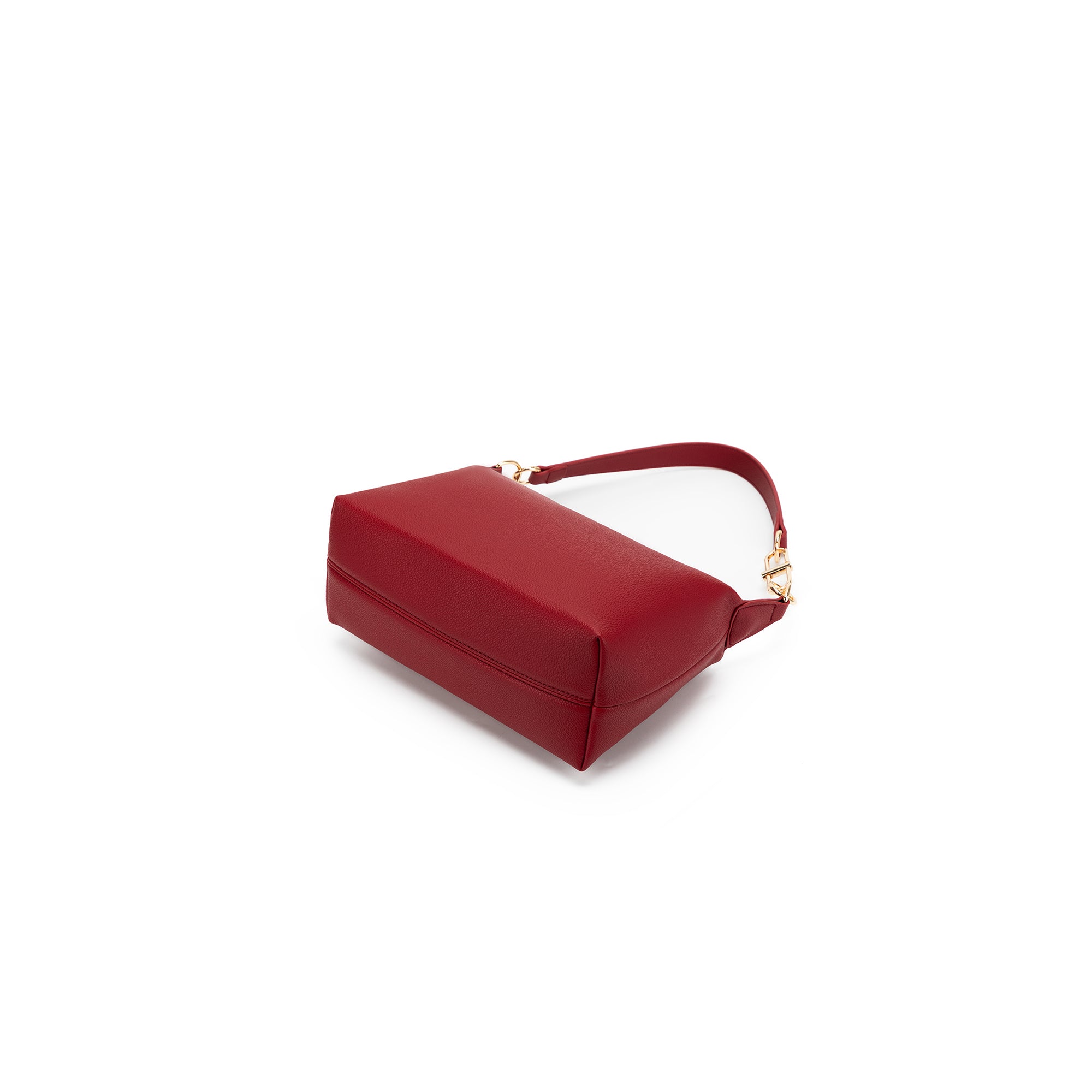 Elodie Deep Red Top Handle Crossbody Bag