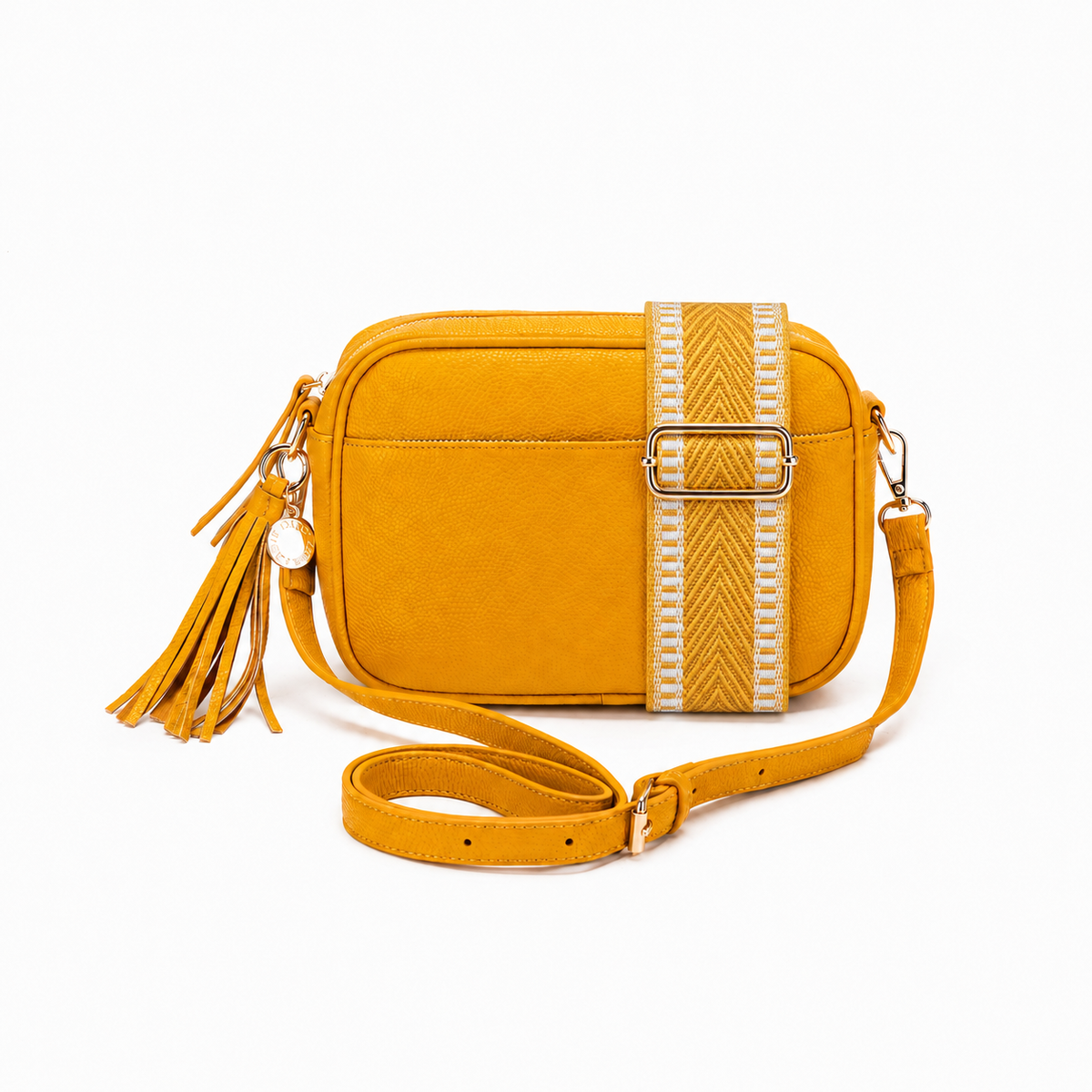 Indie Mustard Crossbody Bag