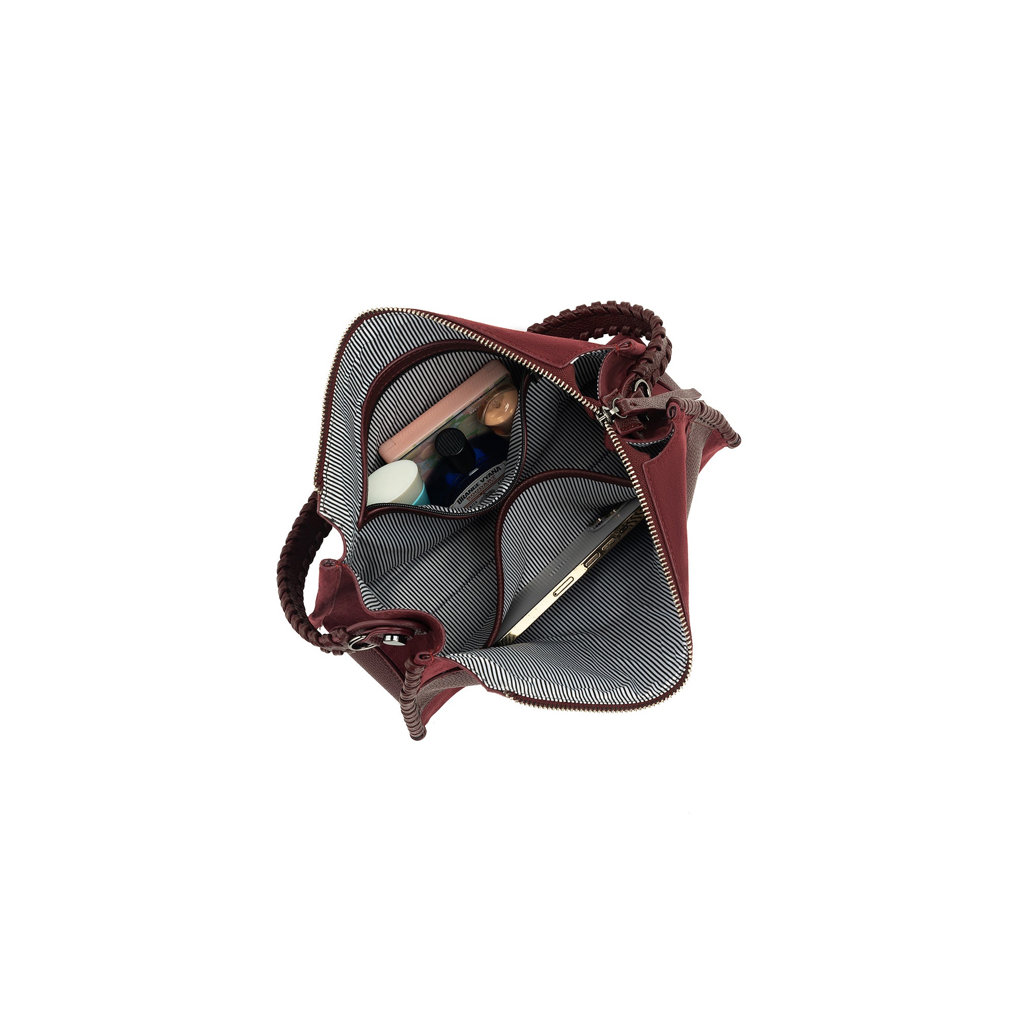 Sandie Burgundy Shoulder Crossbody