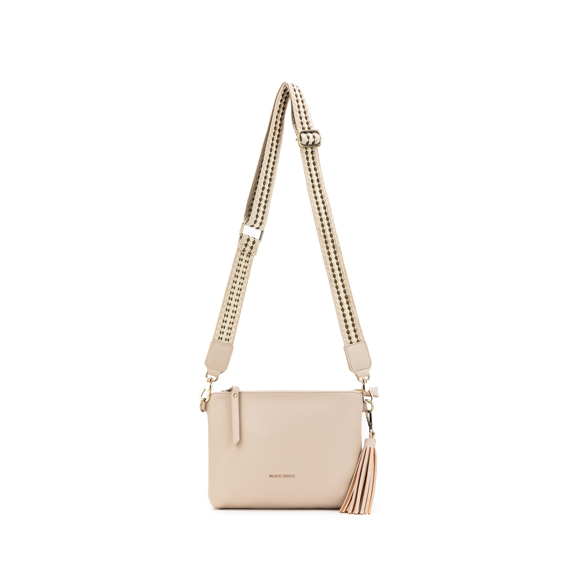 Maggie Oatmeal 3 Compartment Crossbody Bag