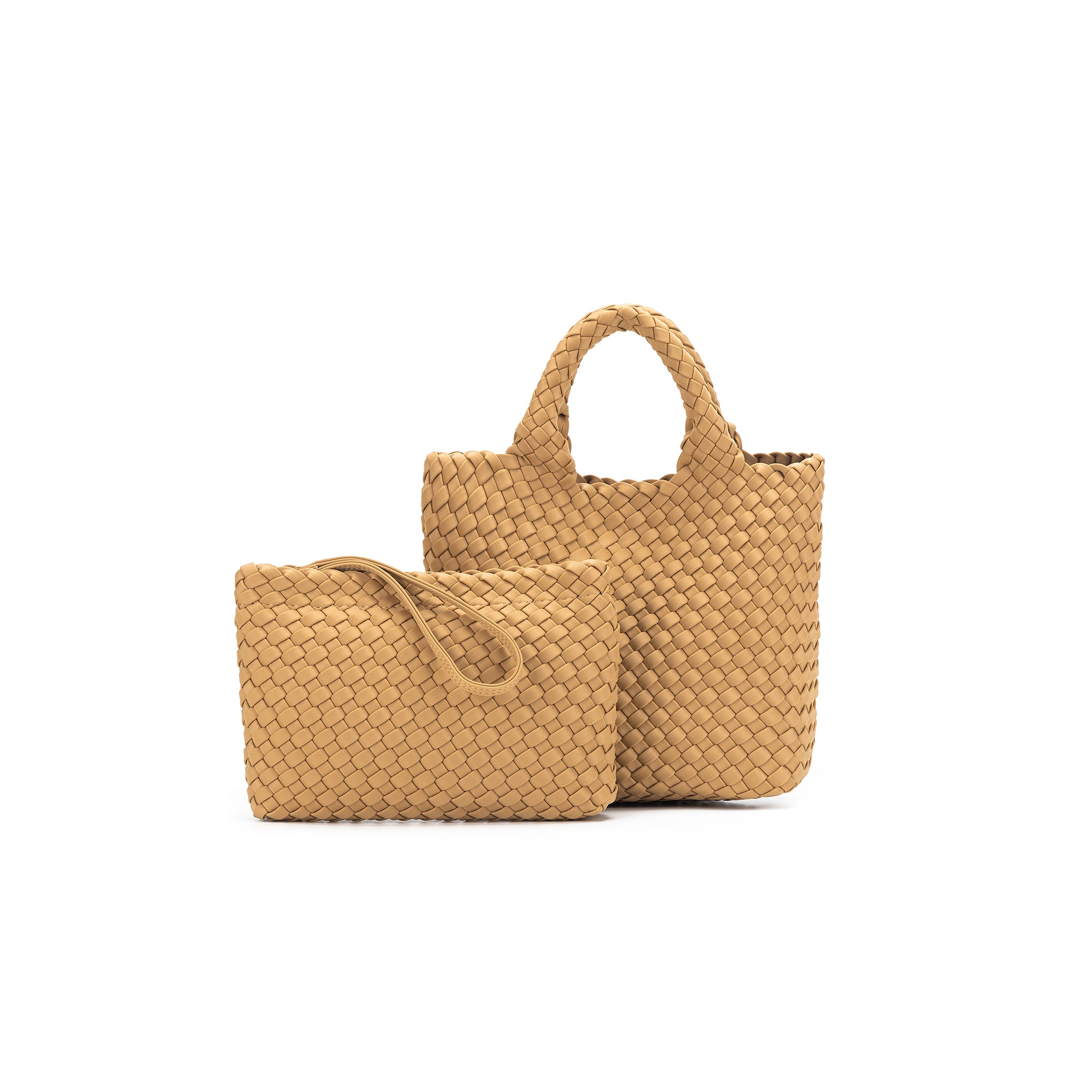 Riviera Latte 2 Piece Mini Tote Handbag