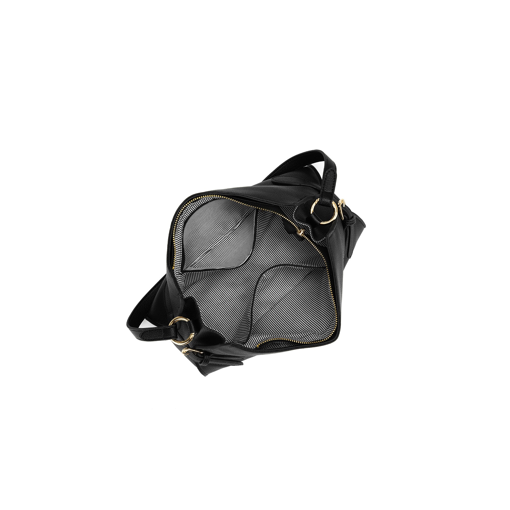 Messina Black East West Shoulder Bag
