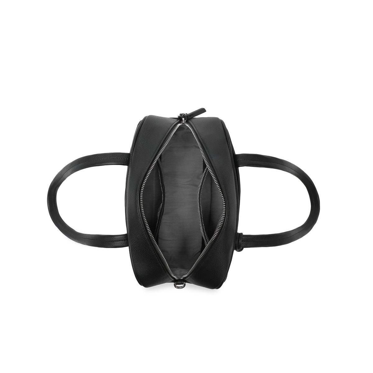Angelique Black 2 Piece Bowler Handbag