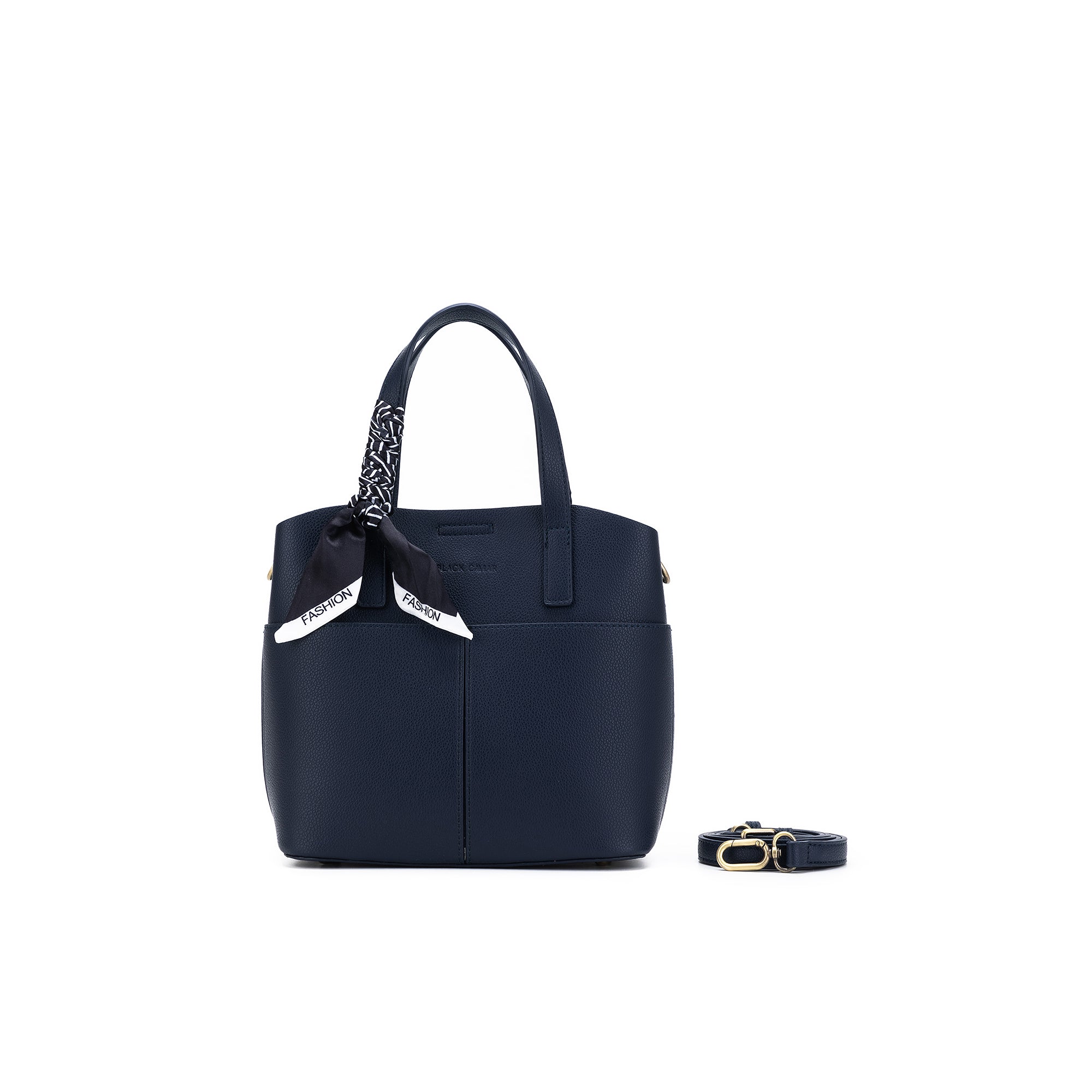 Amelie Deep Navy 2 Piece Top Handle Bag