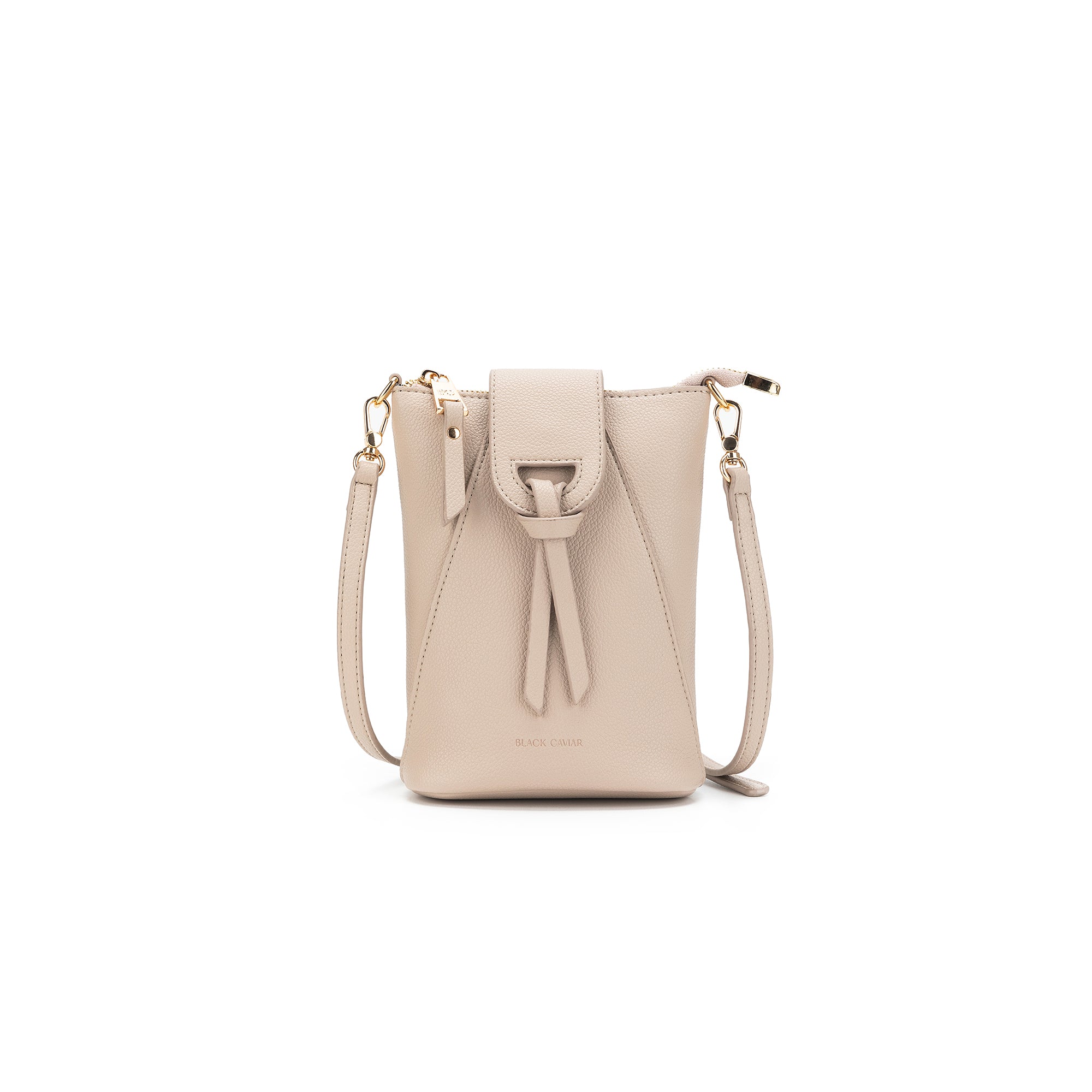Lainey Oatmeal Phone Crossbody Bag