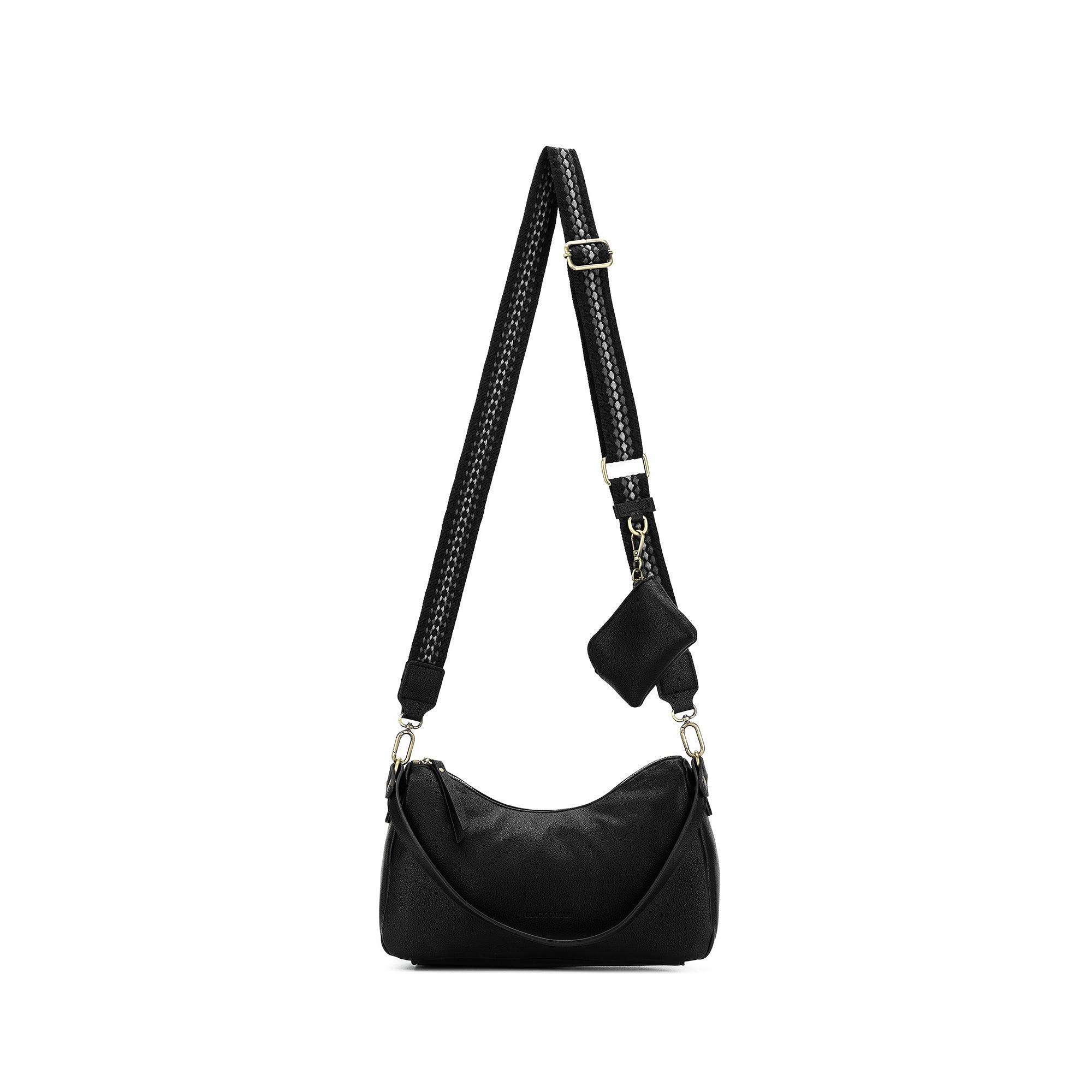 Claudette Black Shoulder Crossbody Bag