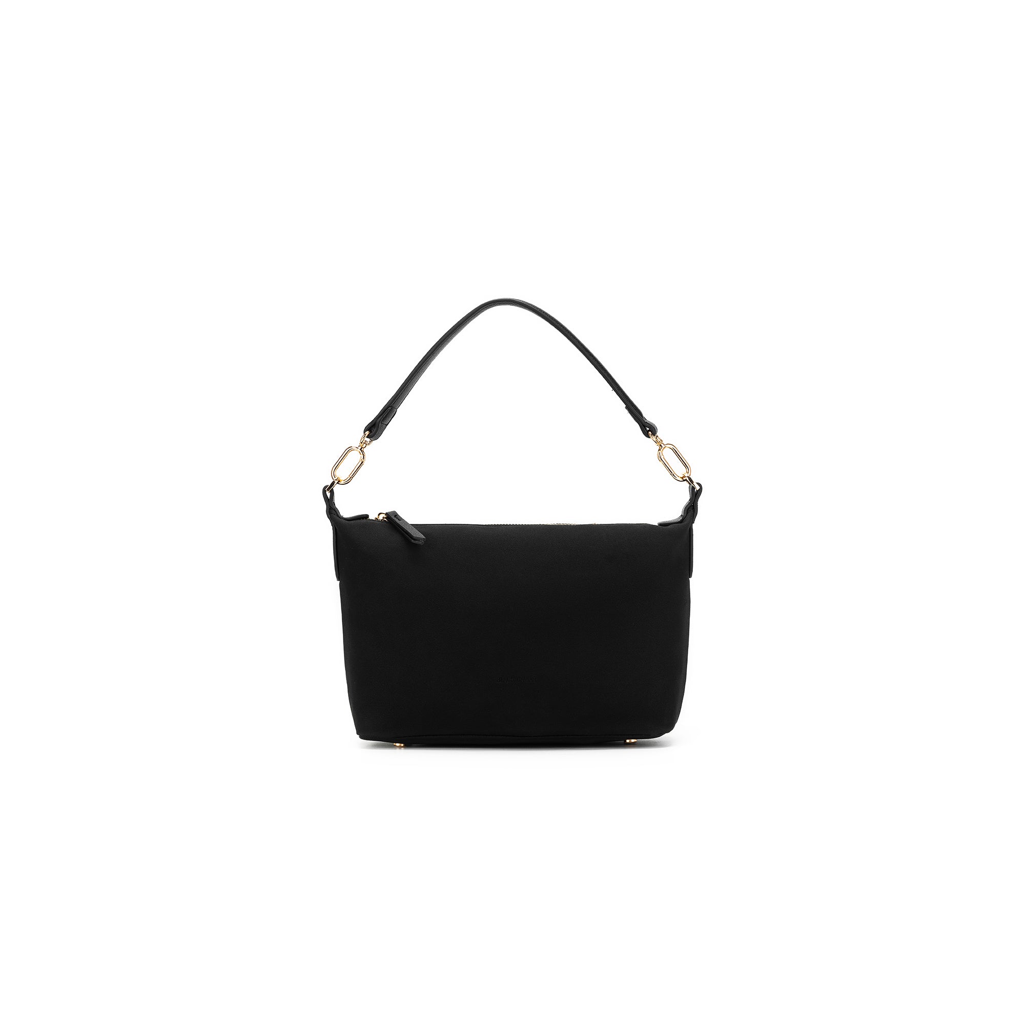 Robin Black Suede Top Handle Crossbody Bag