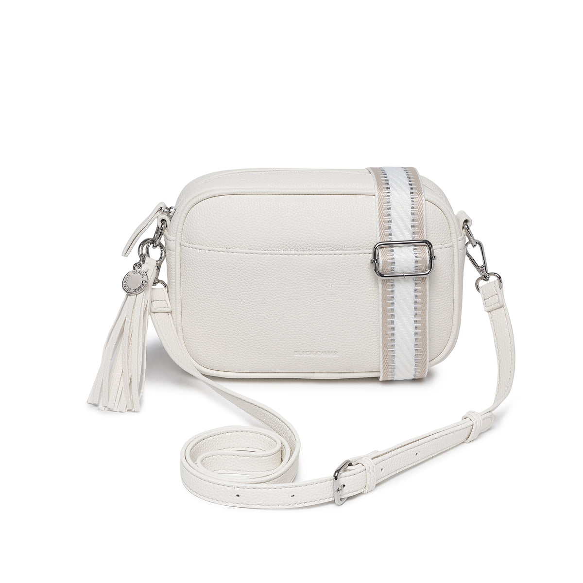 Indie White Crossbody Bag