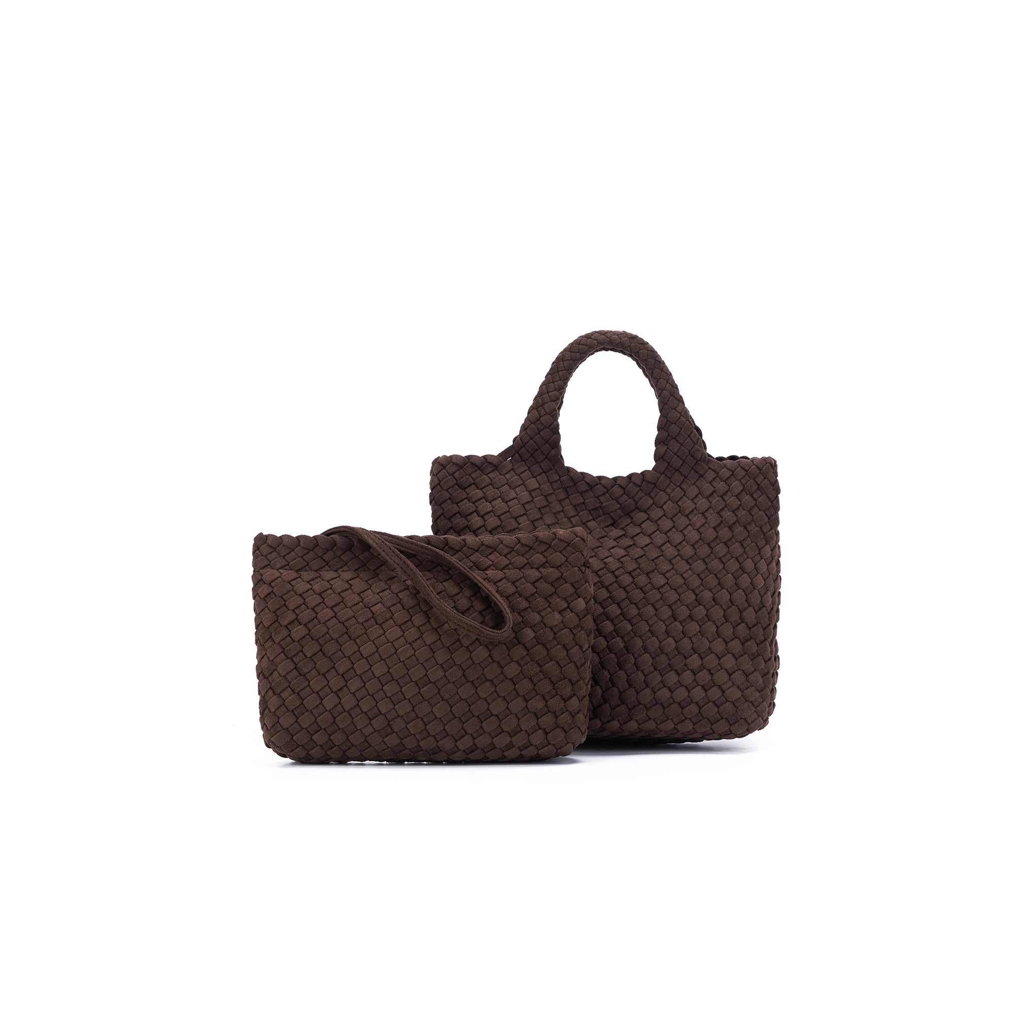 Cherie Chocolate 2 Piece Suede Mini Handbag