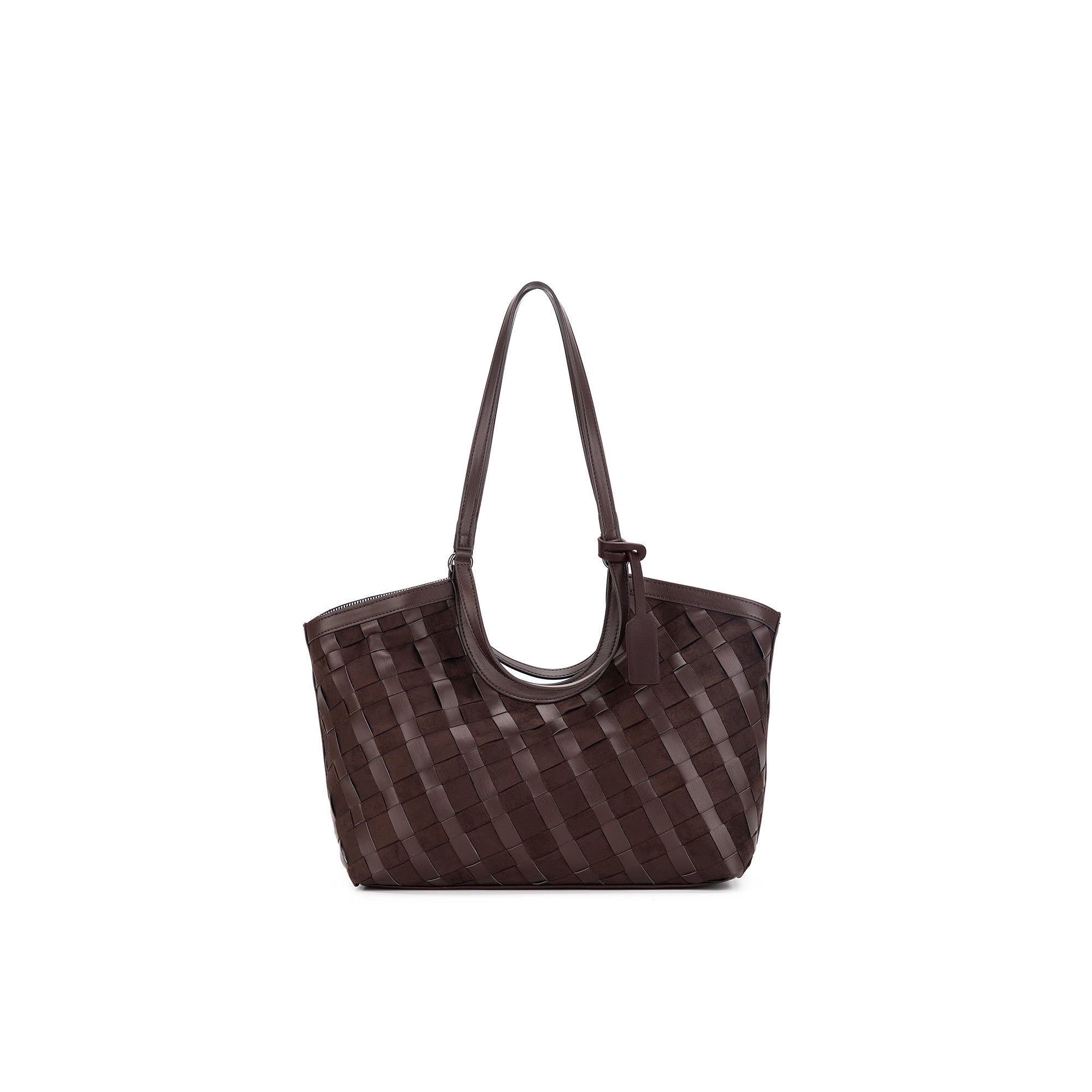 Waverly Cocoa 3 Piece Handwoven Handbag Tote