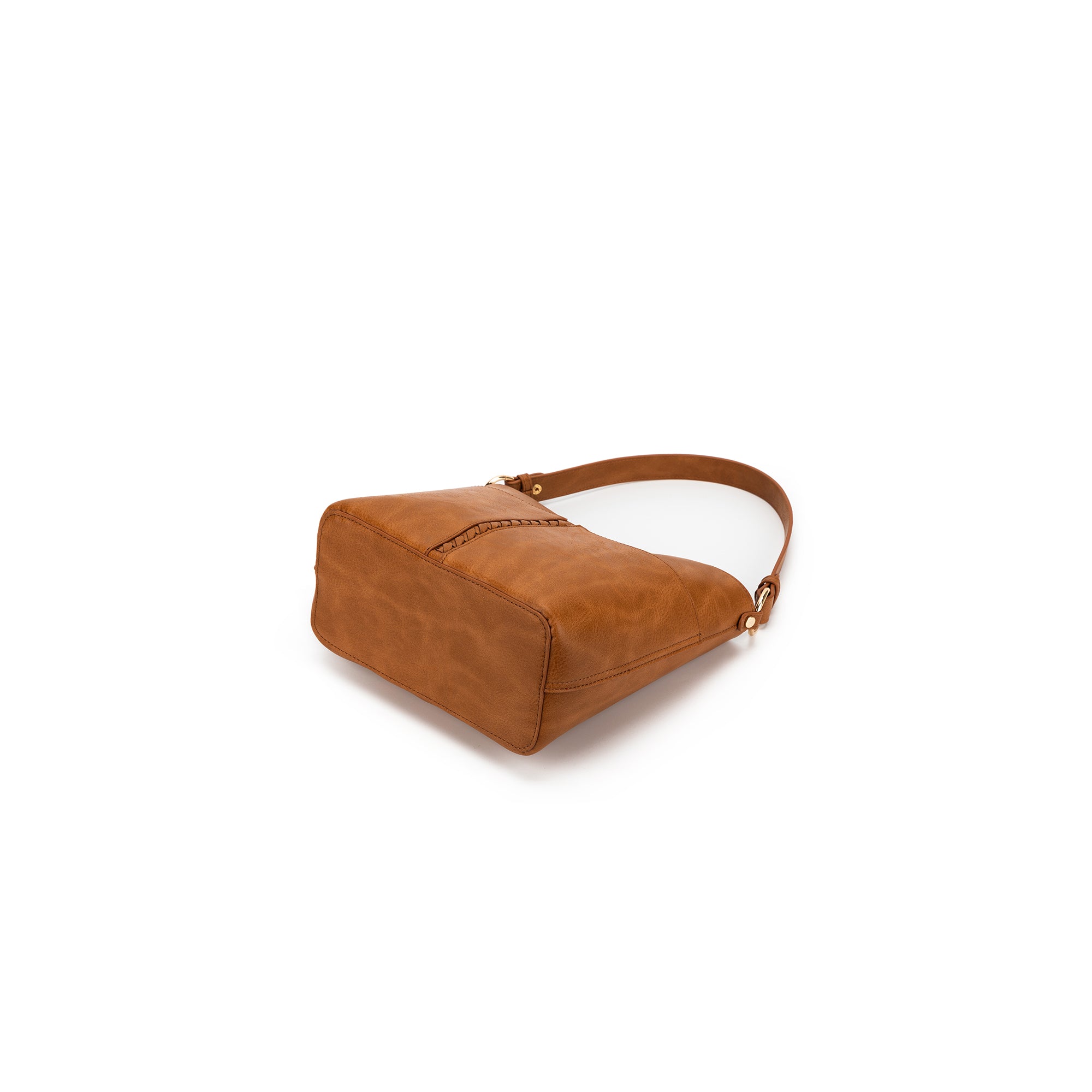 Melody Tan 2 Piece Shoulder Crossbody Bag