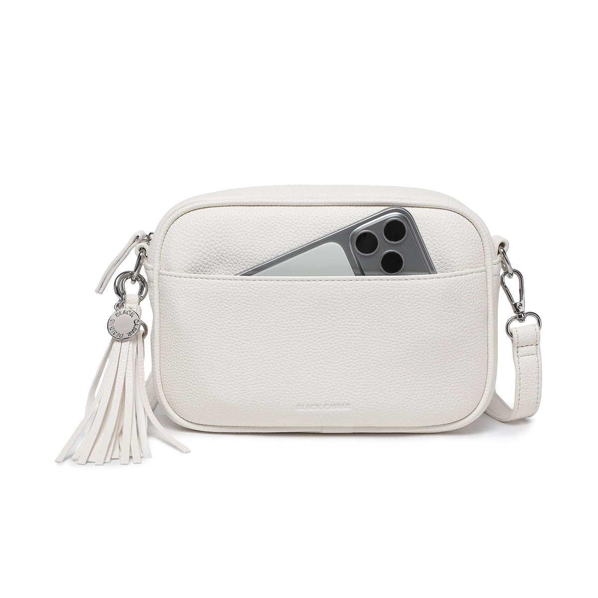 Indie White Crossbody Bag