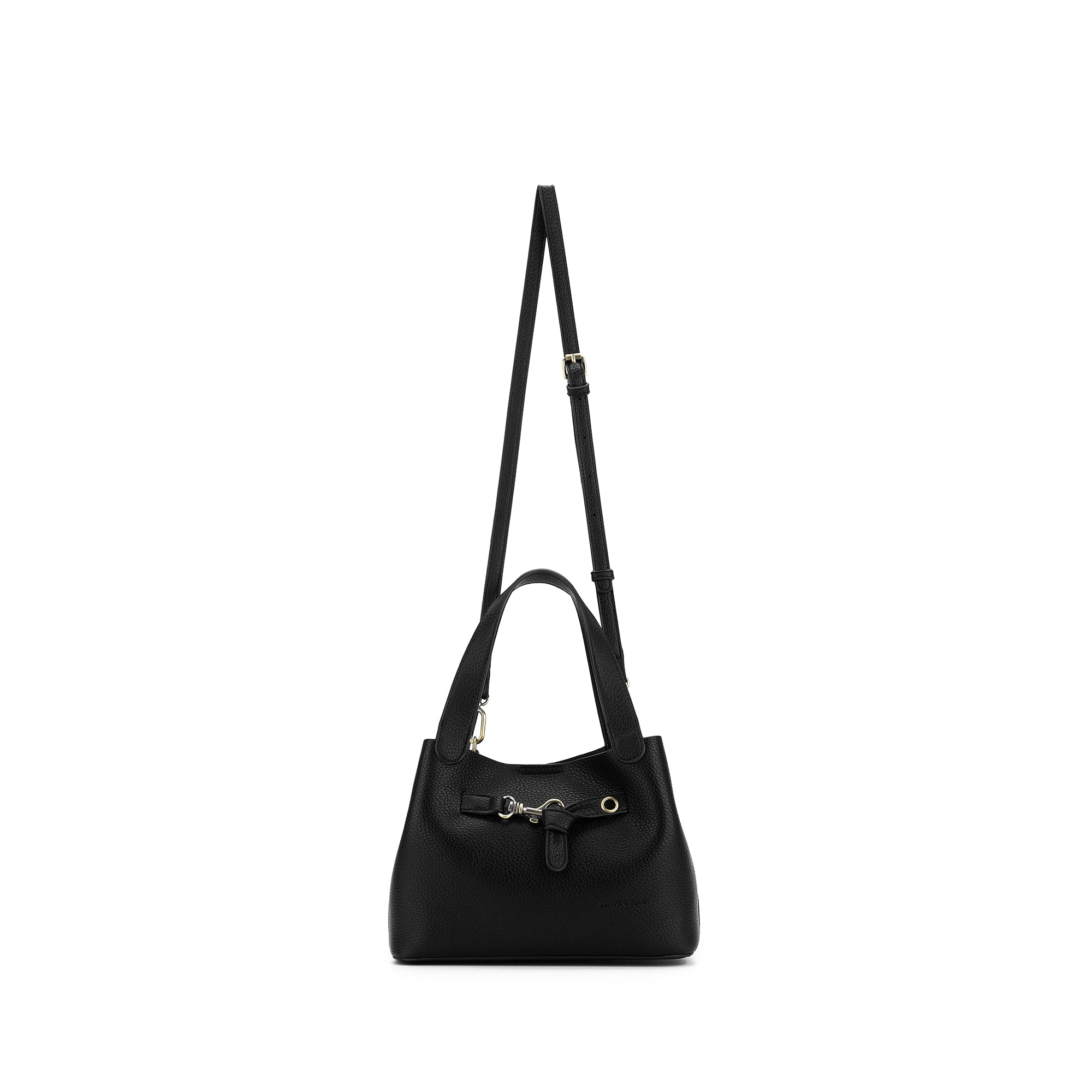 Brielle Black 2 Piece Top Handle Handbag Set