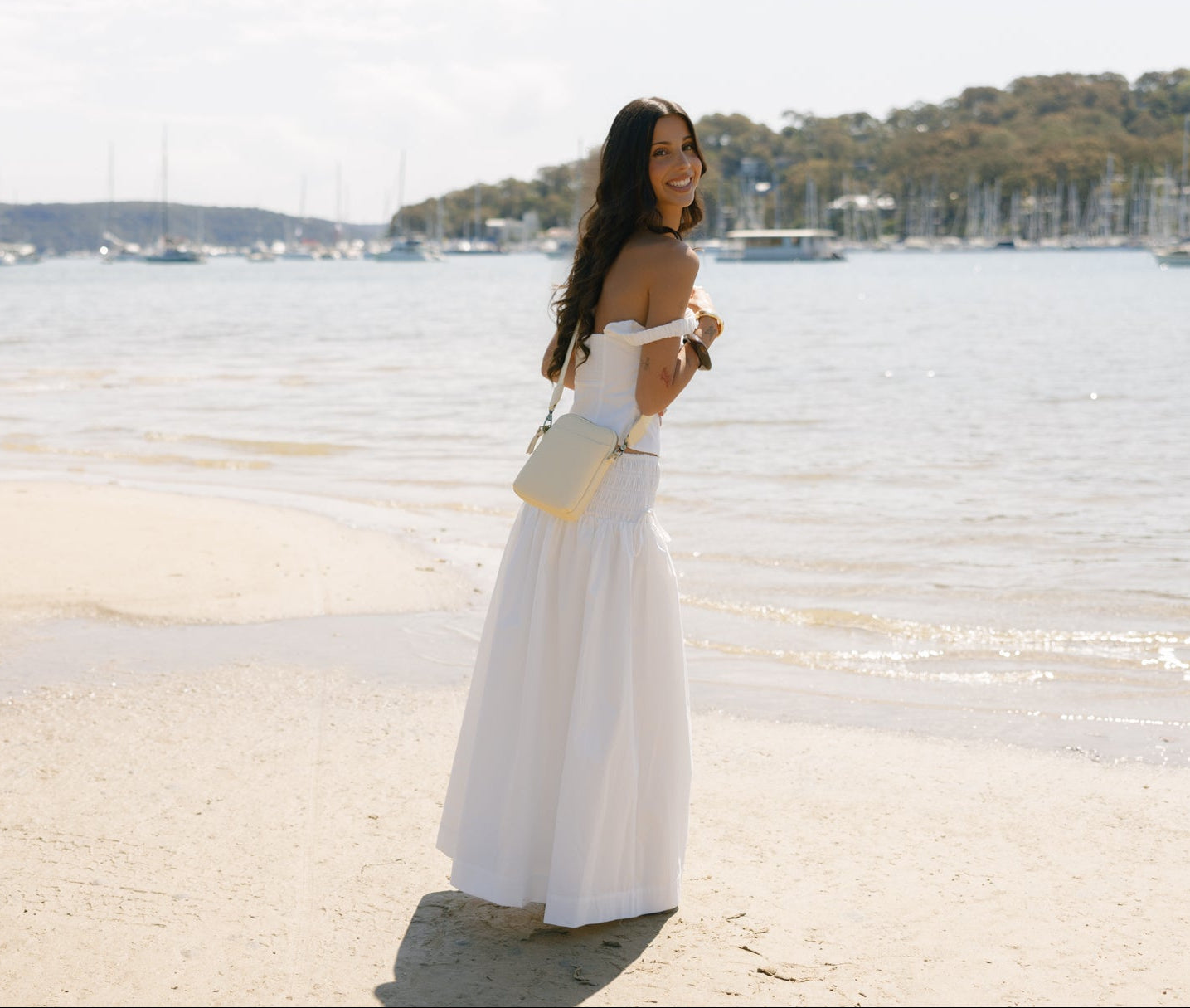 Mika Yellow Chiffon Passport Phone Crossbody