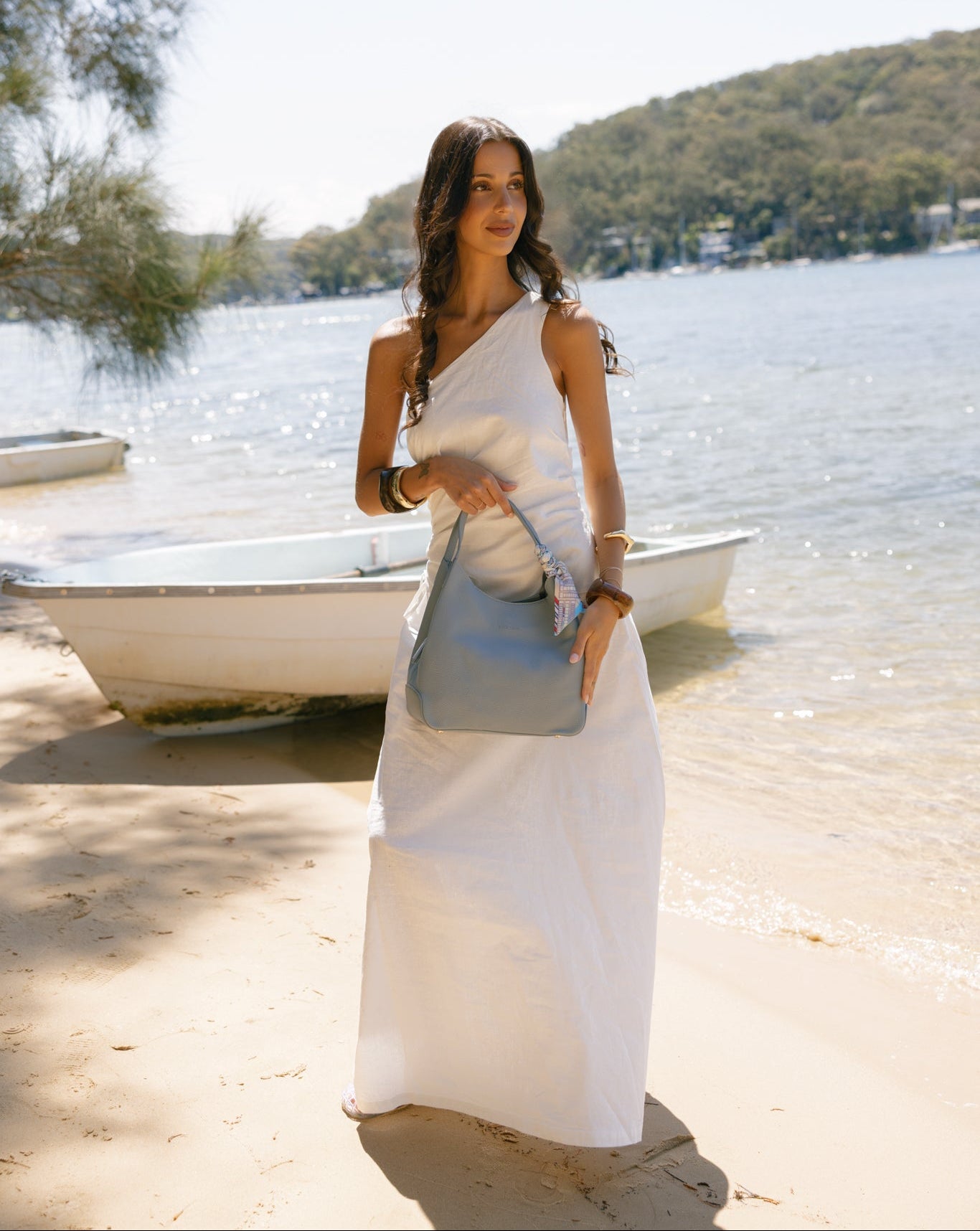 Dune Chambray 2 Piece Crossbody Handbag