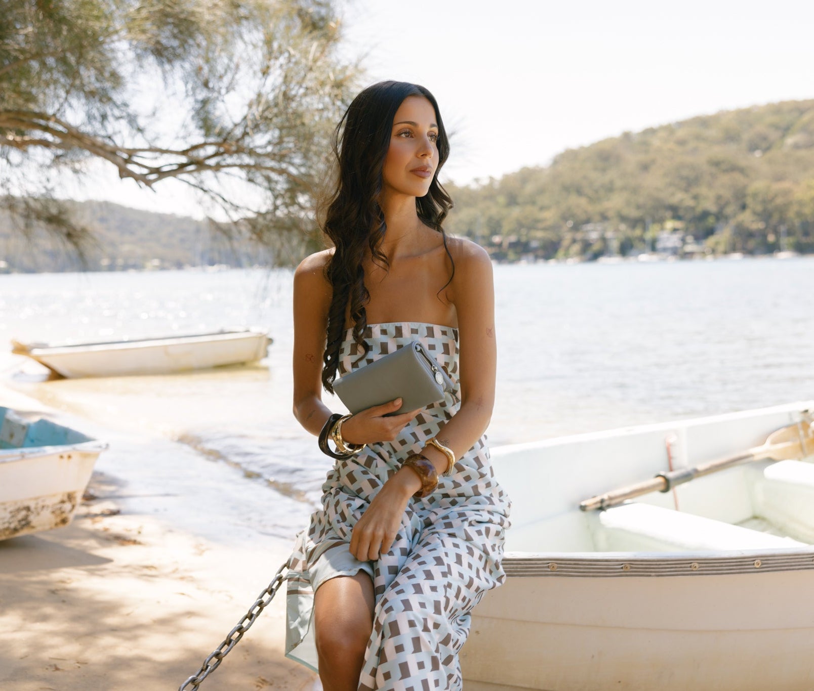 Mavie Ocean Breeze Blue Crossbody Wallet