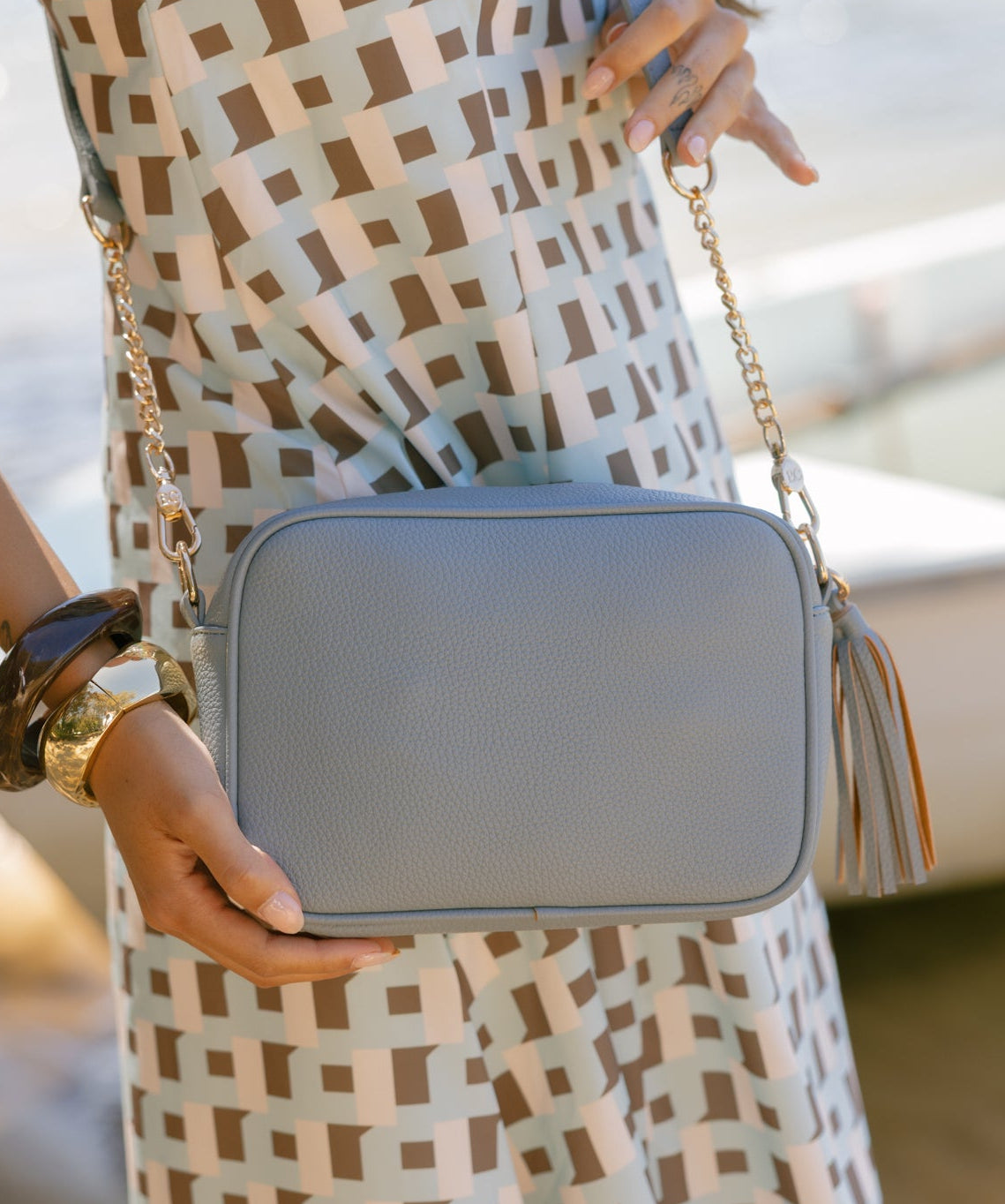 Indie Ocean Breeze Blue Crossbody Bag