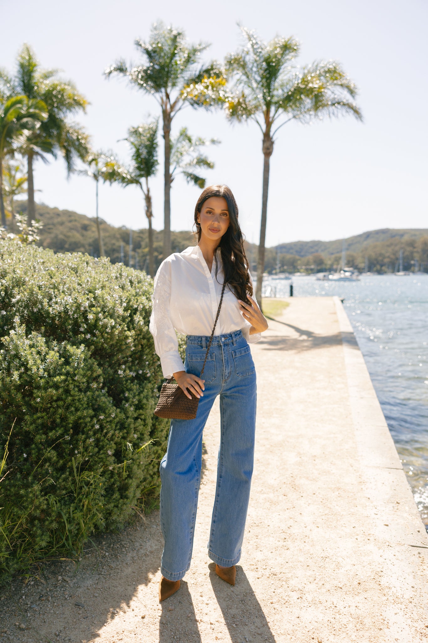 Cherie Chocolate 2 Piece Suedette Mini Handbag