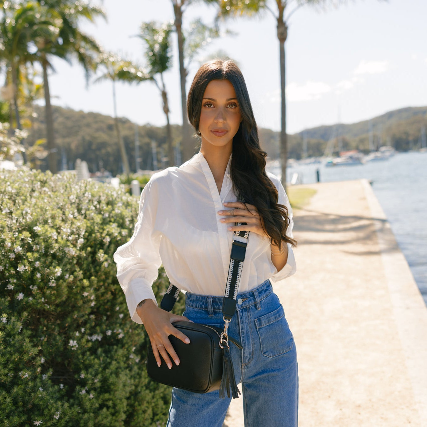 Indie Black Crossbody Bag--Back In Sept Pre order Now