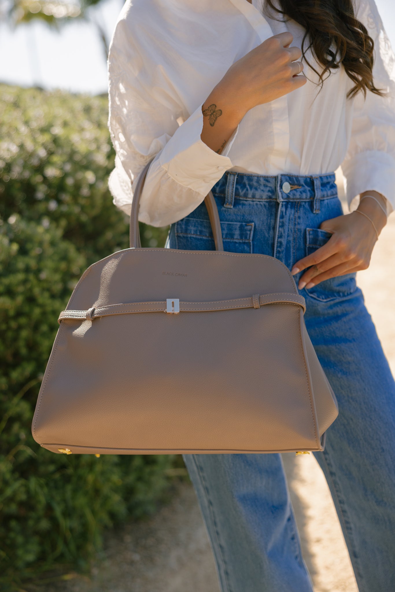 Jodee Mocha 3 Piece Handbag Tote