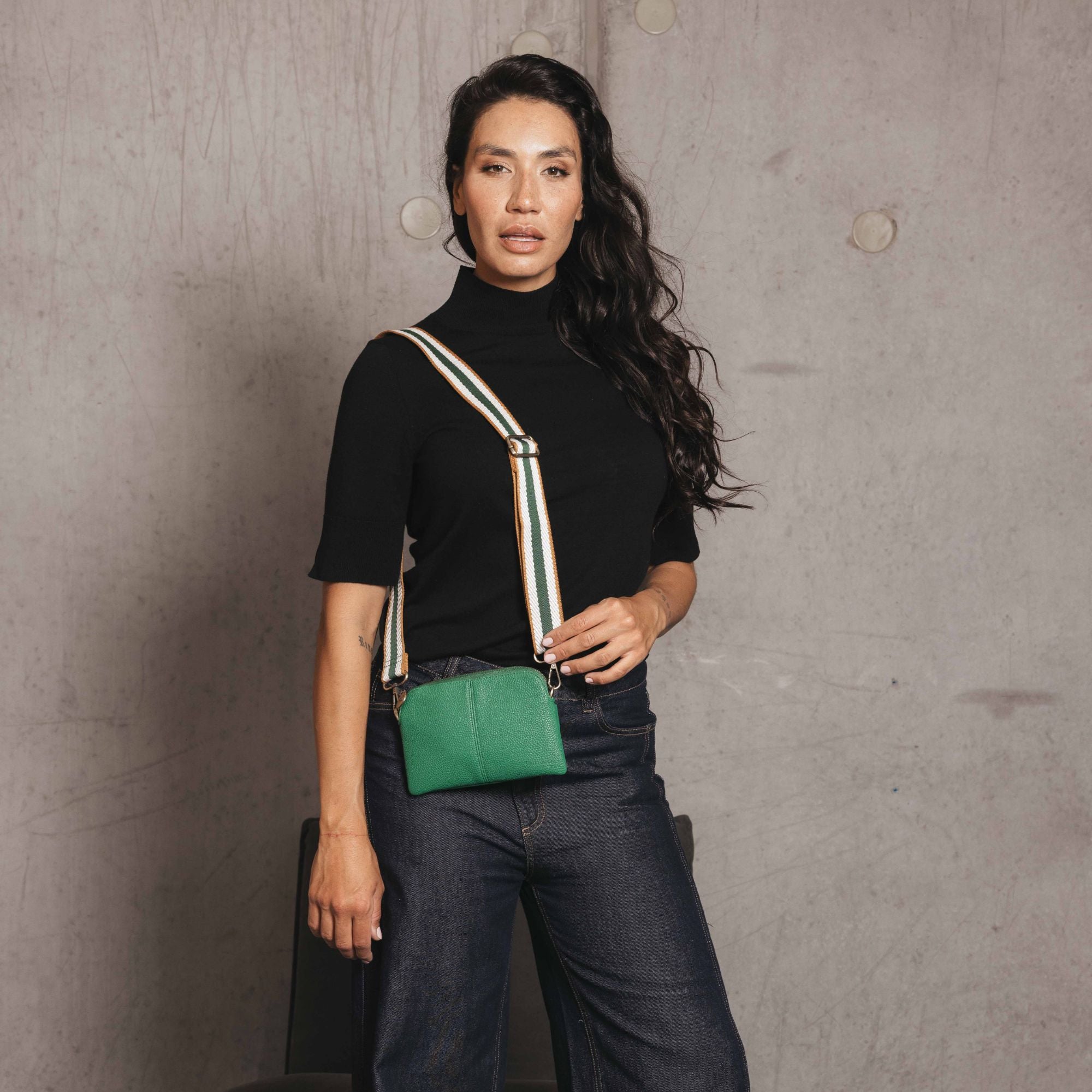 Harper Green Mini Crossbody