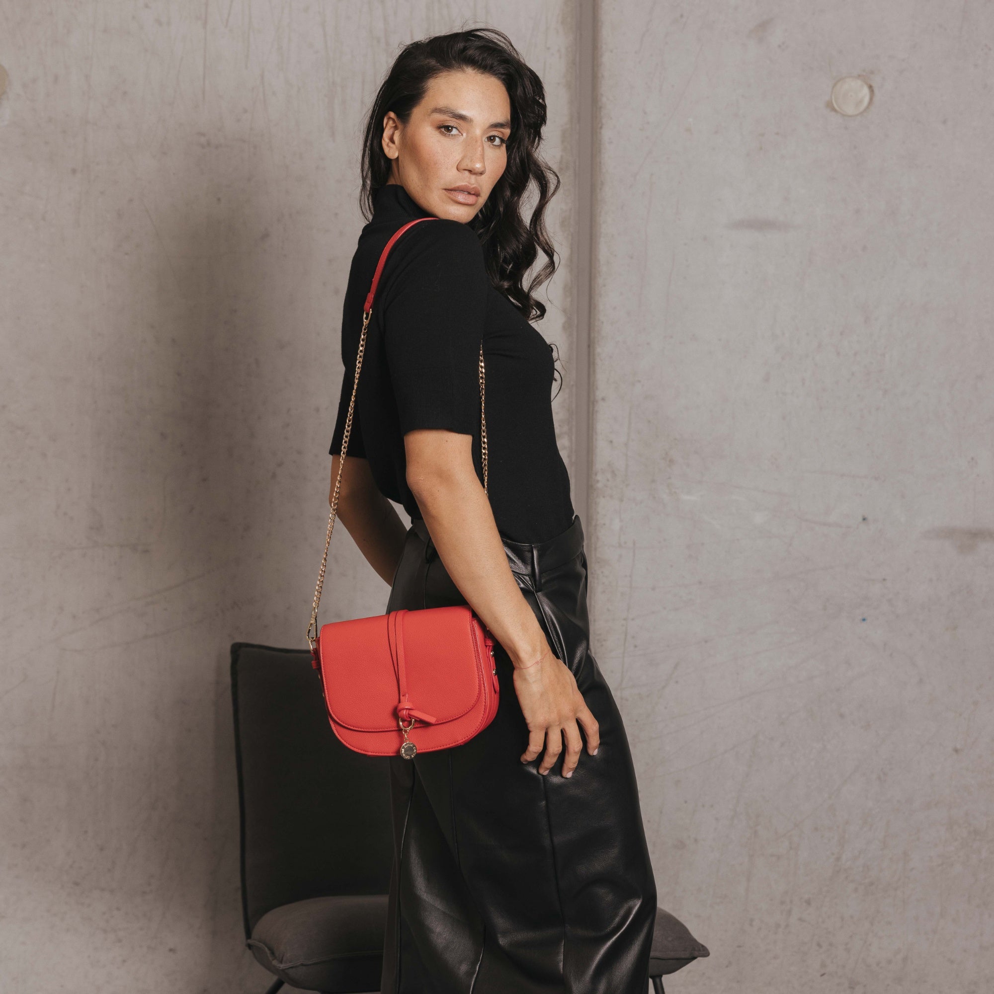 Antonia Red Crossbody Bag