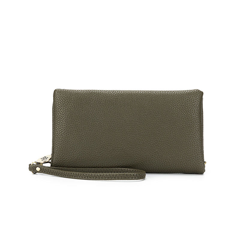 Mavie Dark Olive Crossbody Wallet