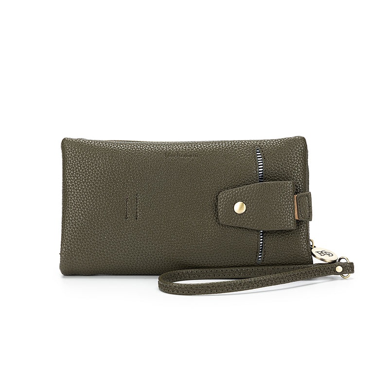 Mavie Dark Olive Crossbody Wallet