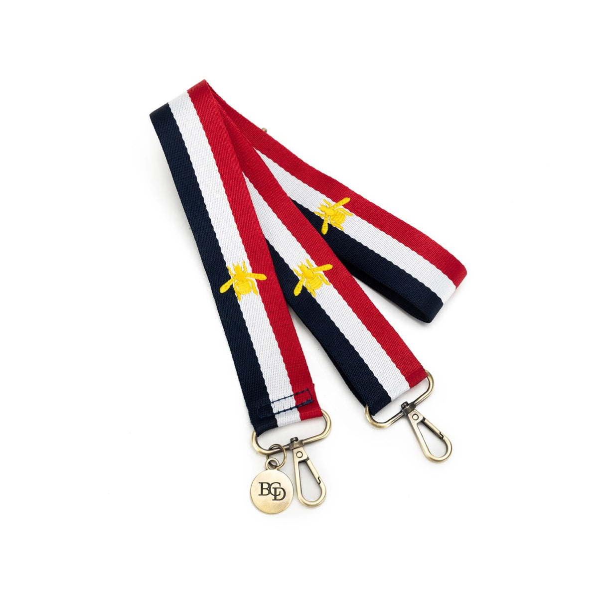 Bee Strap Long Red and Navy