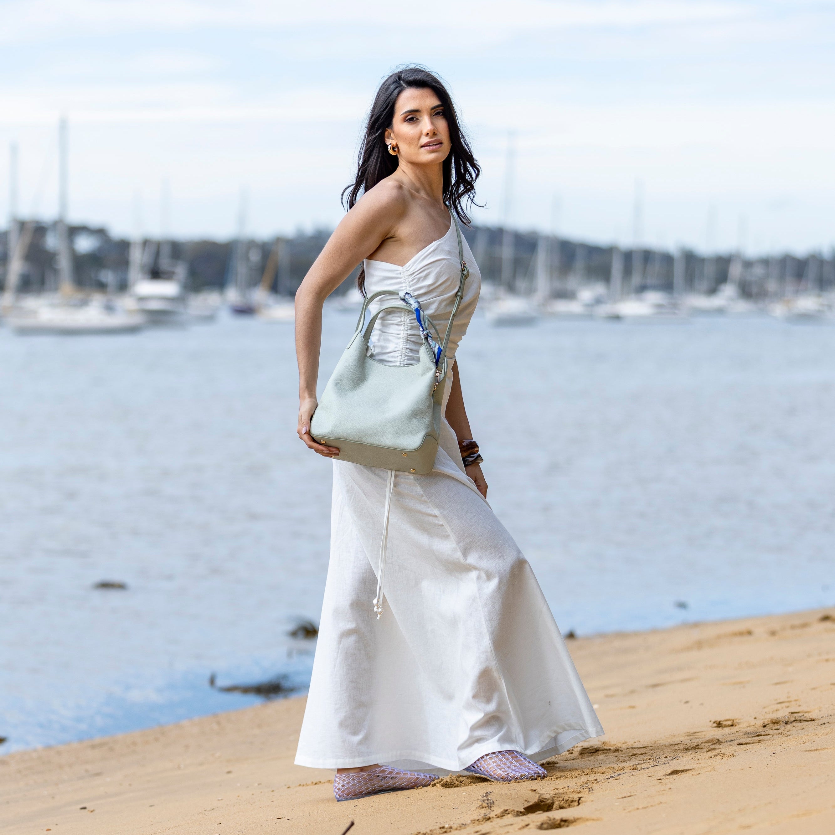 Dune Matcha 2 Piece Crossbody Handbag