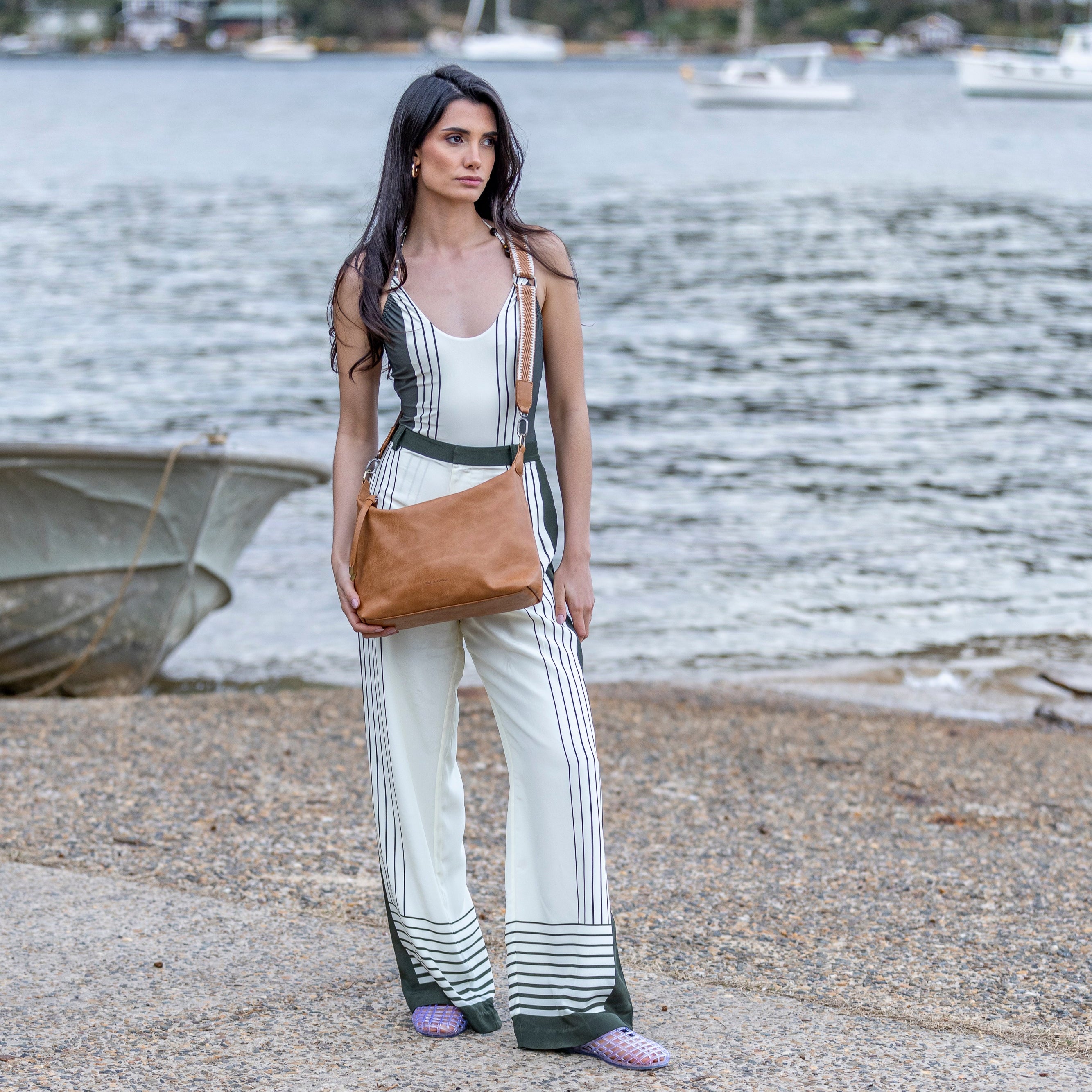 Dana Tan Crossbody Bag
