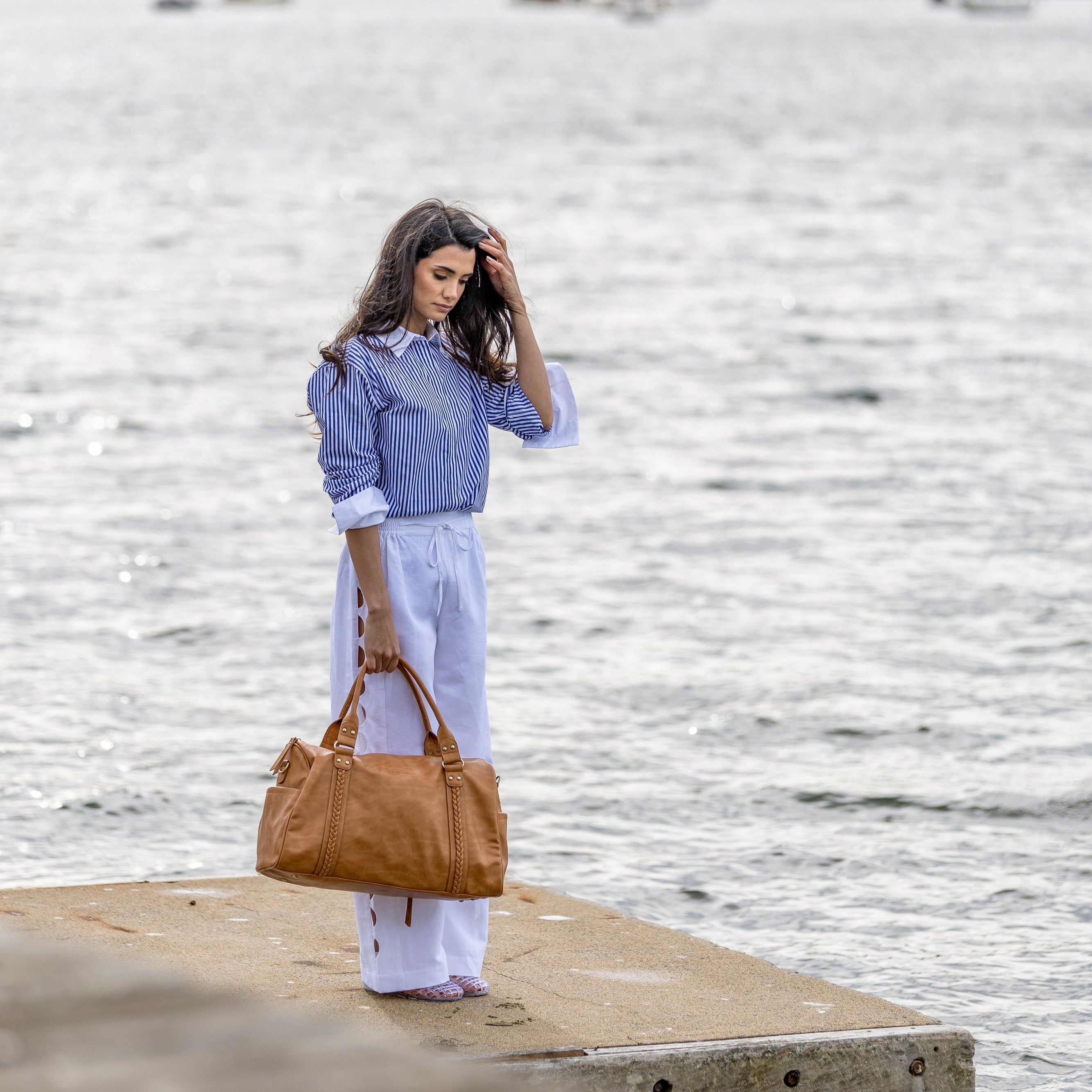 Gypsy Tan 2 Piece Weekender Bag