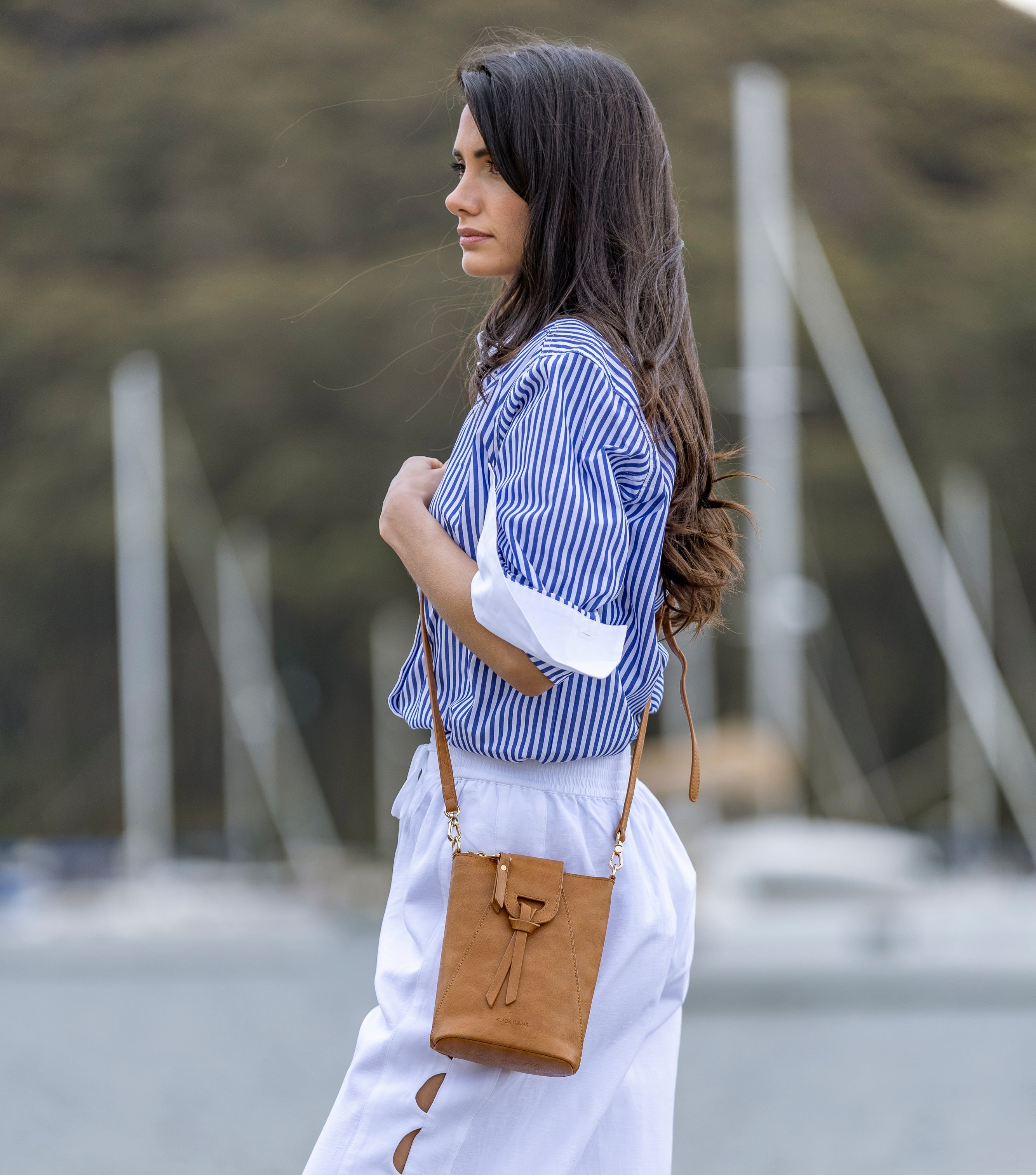Lainey Tan Phone Crossbody Bag