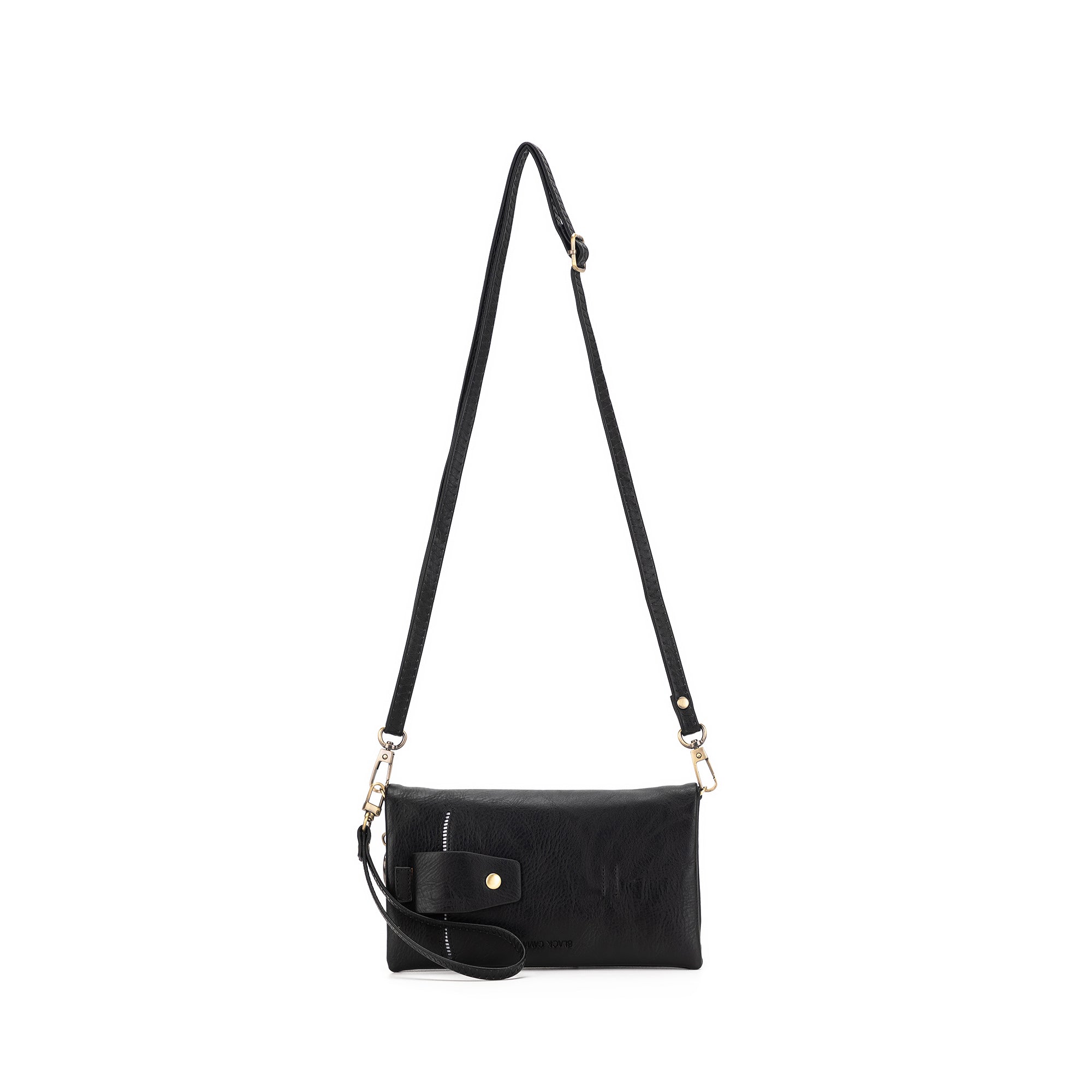 Sky Black Crossbody Phone Wallet