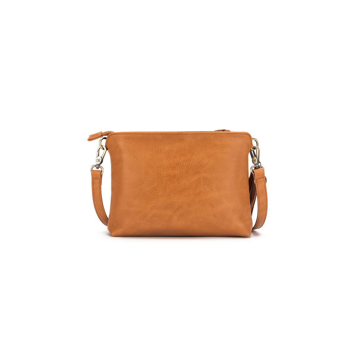 Callie Tan 3 Compartment Crossbody Bag