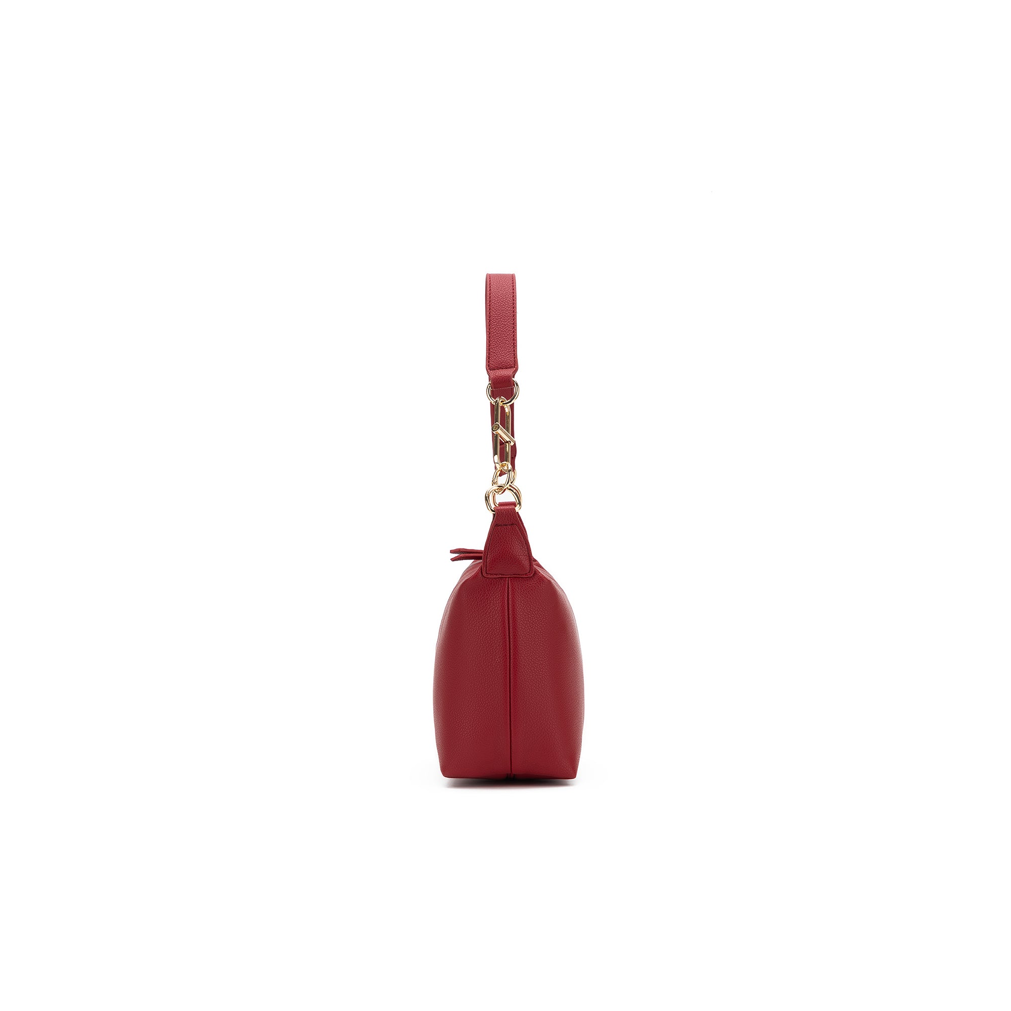 Elodie Deep Red Top Handle Crossbody Bag