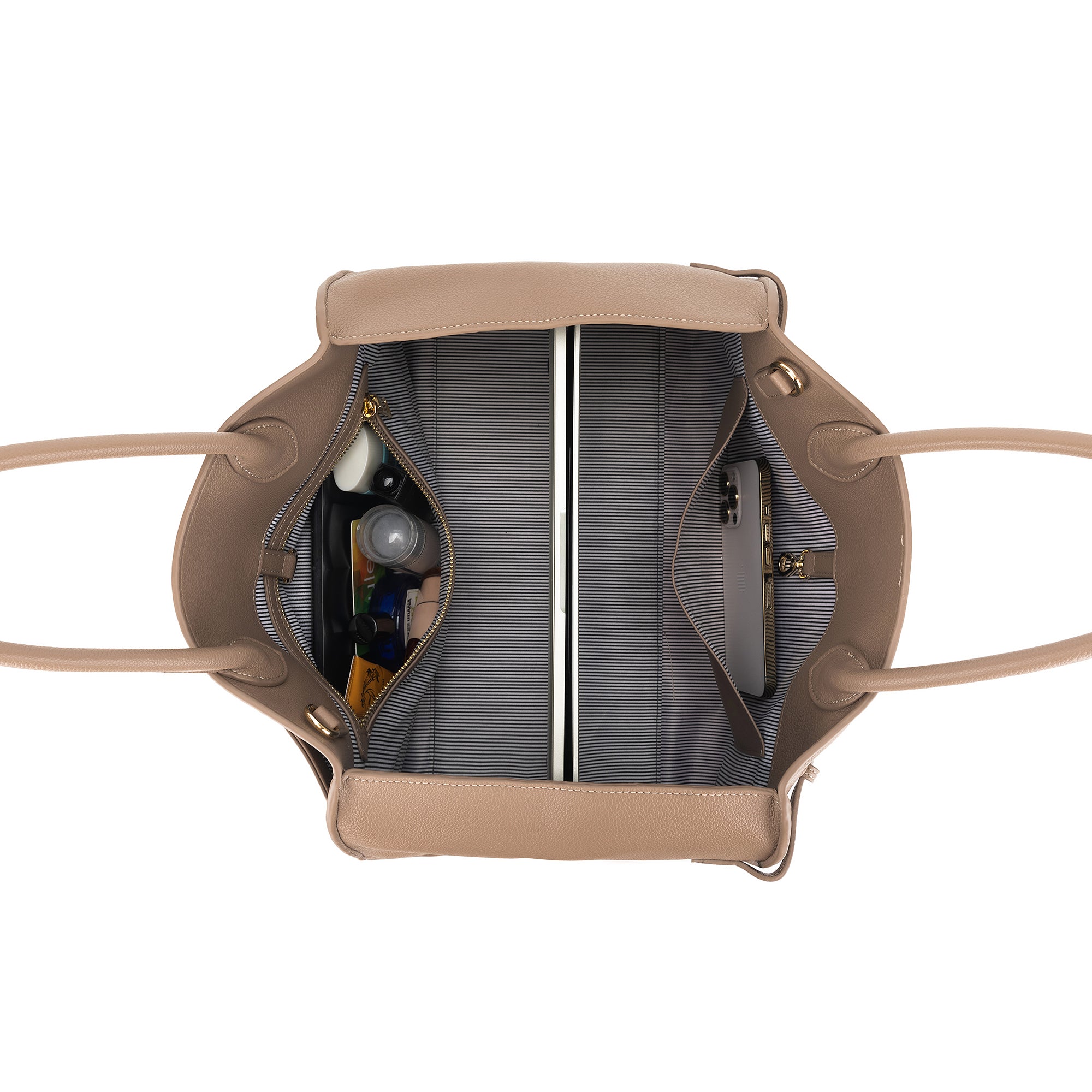 Jodee Mocha 3 Piece Handbag Tote