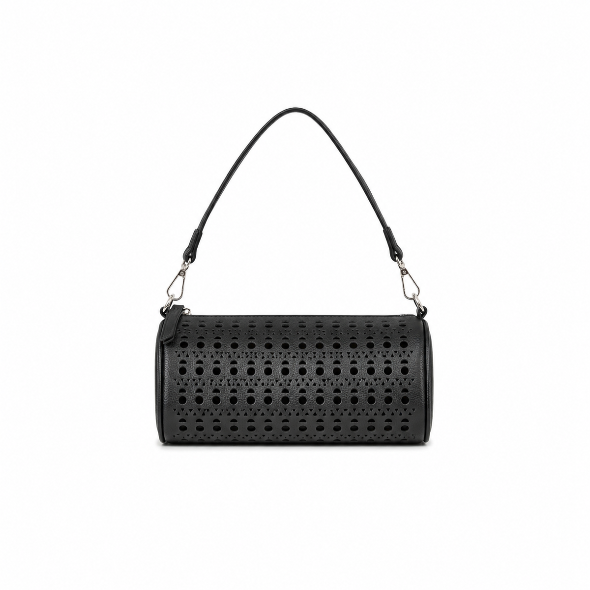 Delilah Black Barrel Bag Crossbody Bag