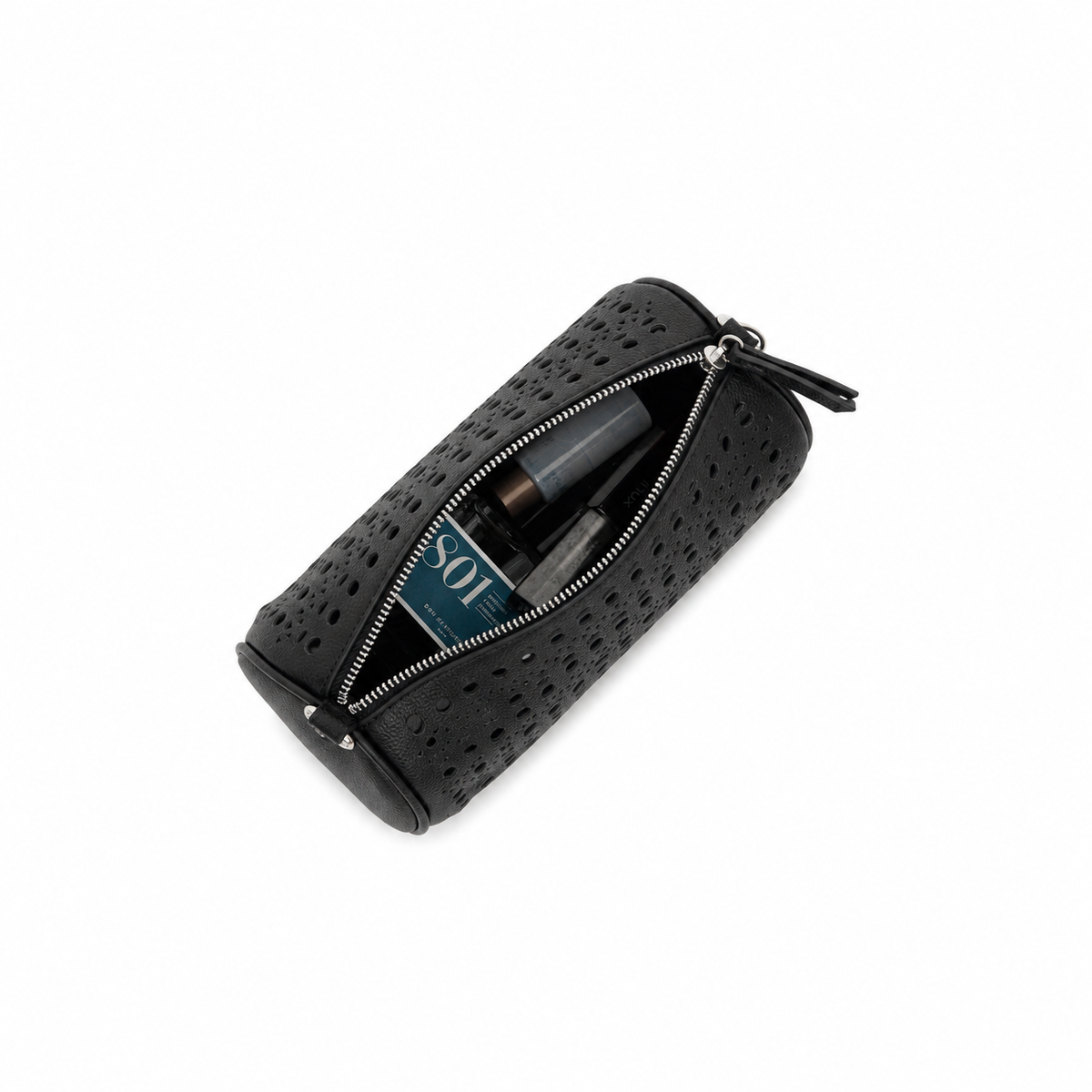 Delilah Black Barrel Bag Crossbody Bag