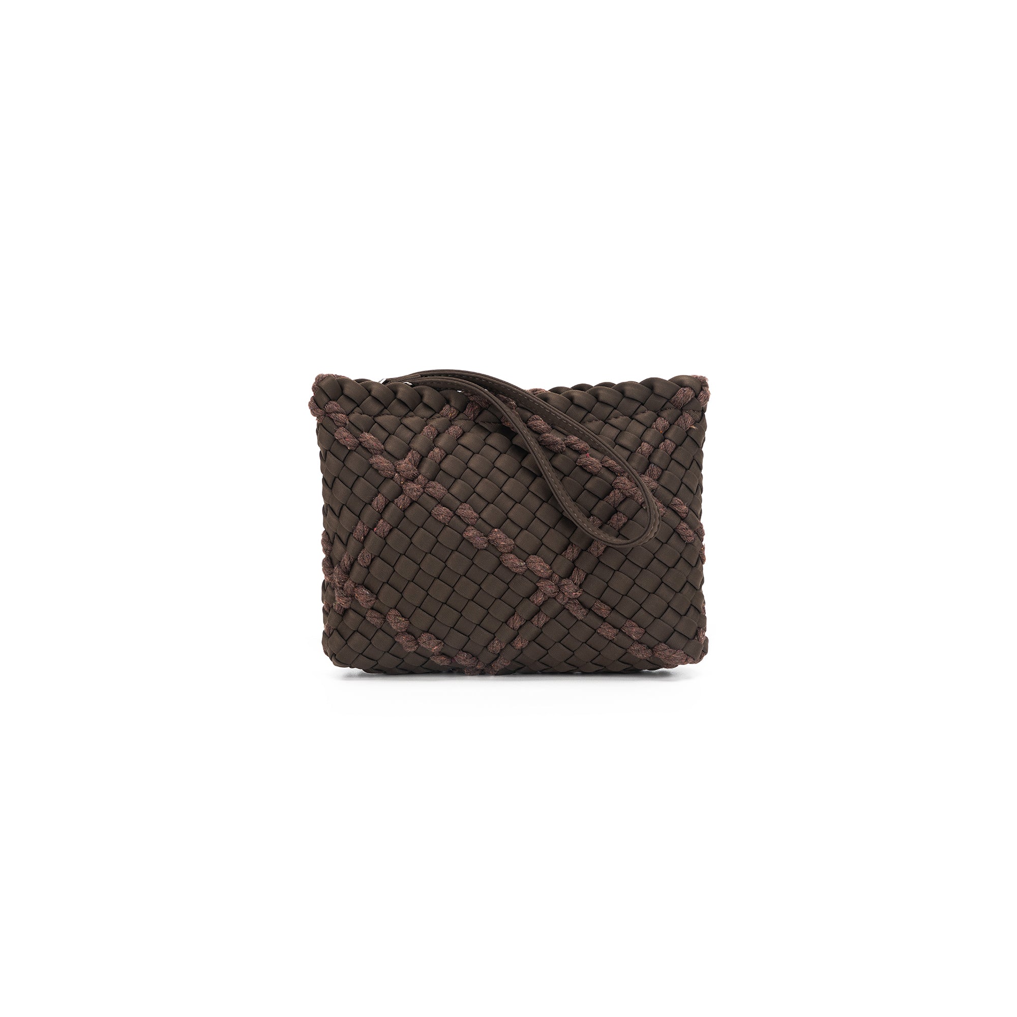 Panarea Chocolate Woven Neoprene Mini Tote