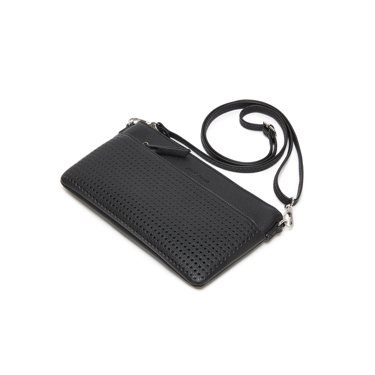 Milla Black Vegan Leather Crossbody & Clutch Bag